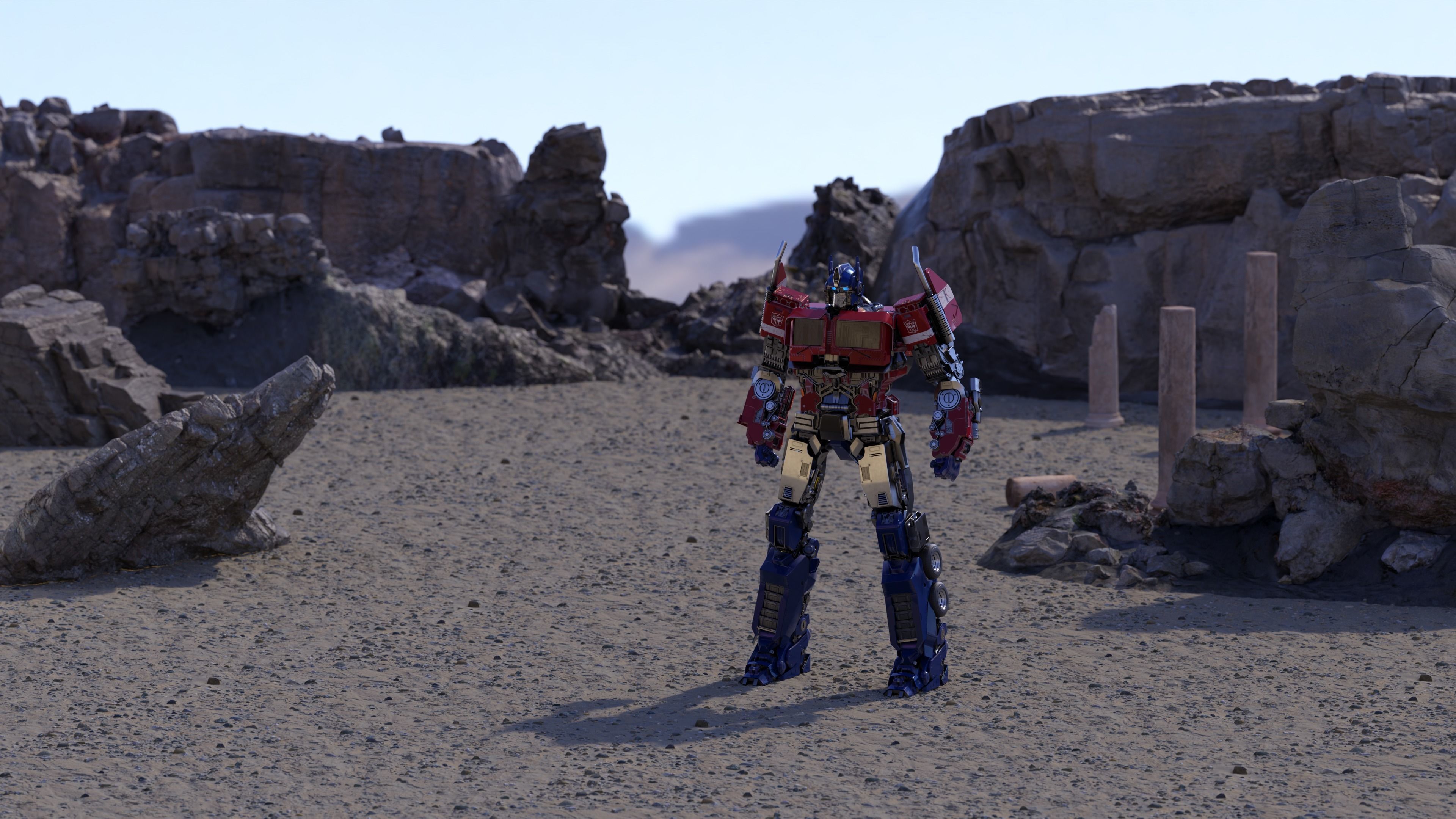 3D Optimus Prime from the Bumblebee movie 3D model_4