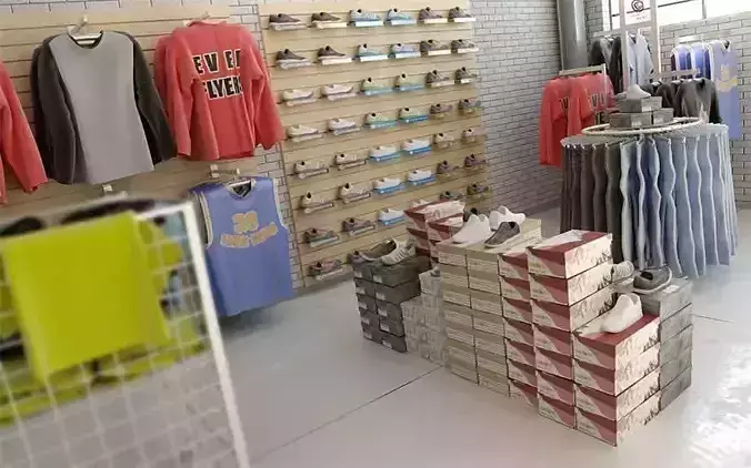 Archmodels vol 44 - Shop Shelves 3D model