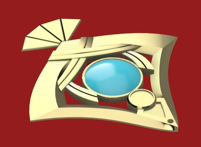 Genshin Impact - Yae Miko earrings set 3D print model_3