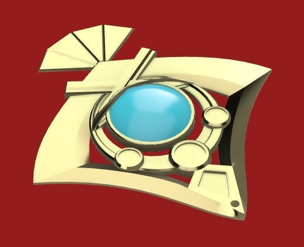 Genshin Impact - Yae Miko earrings set 3D print model_6