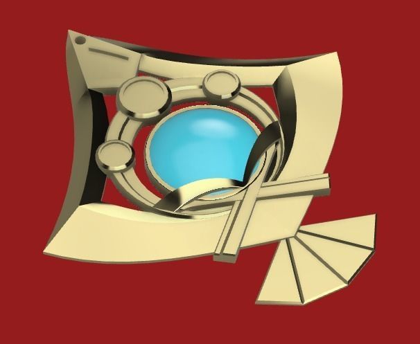 Genshin Impact - Yae Miko earrings set 3D print model_7