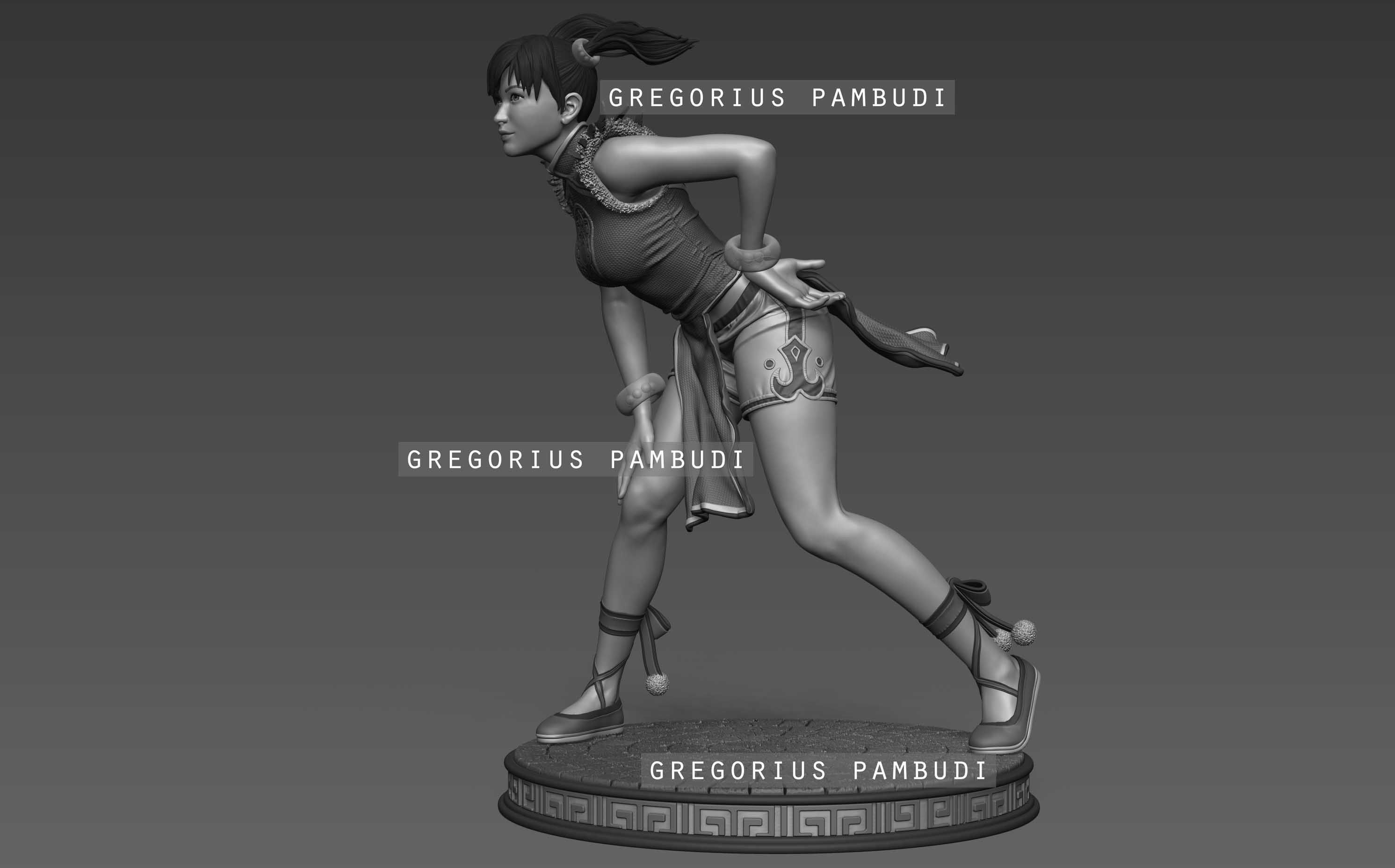 Ling Xiaoyu Tekken Fan Art Statue 3d Printable 3D print model_14
