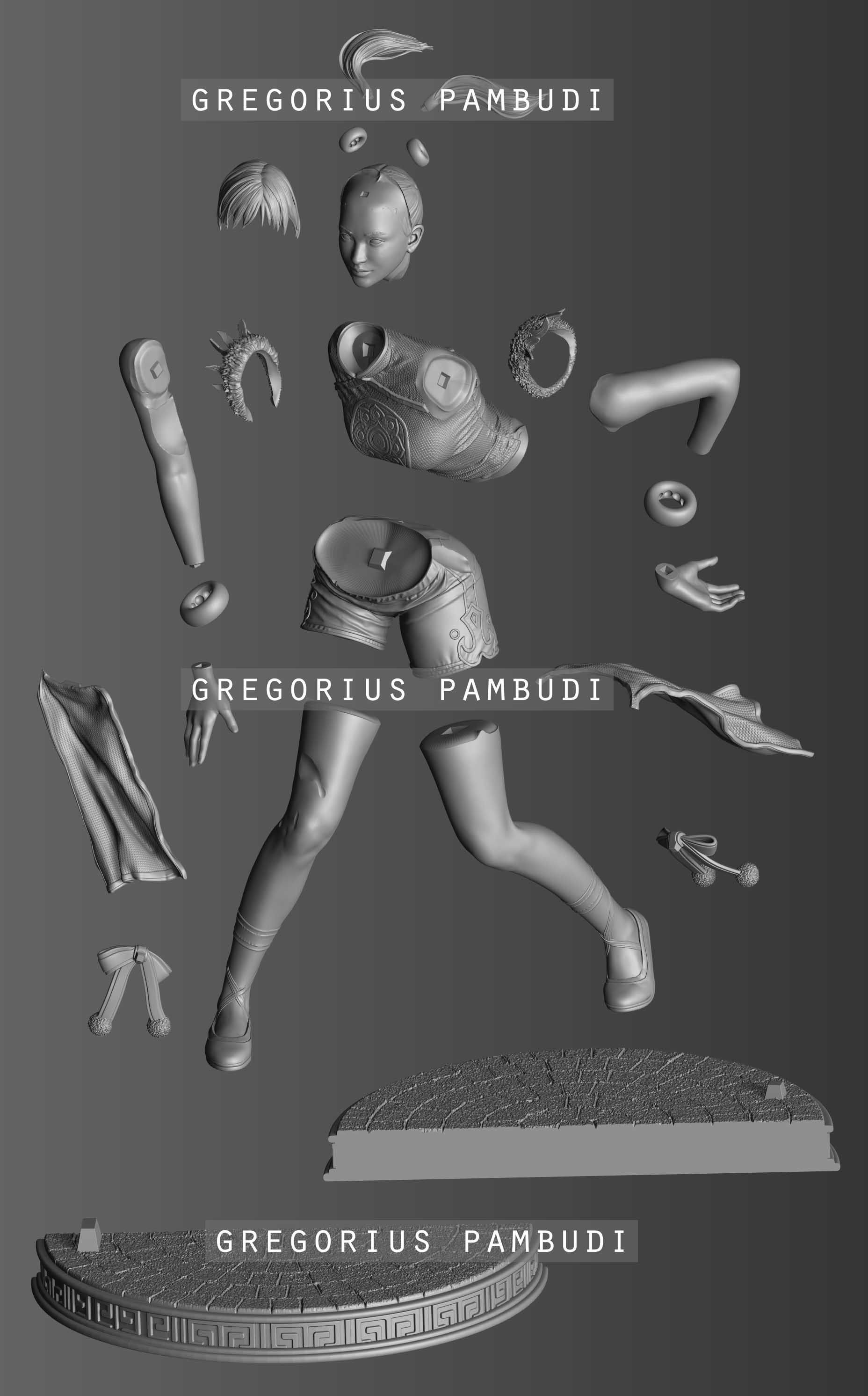 Ling Xiaoyu Tekken Fan Art Statue 3d Printable 3D print model_2