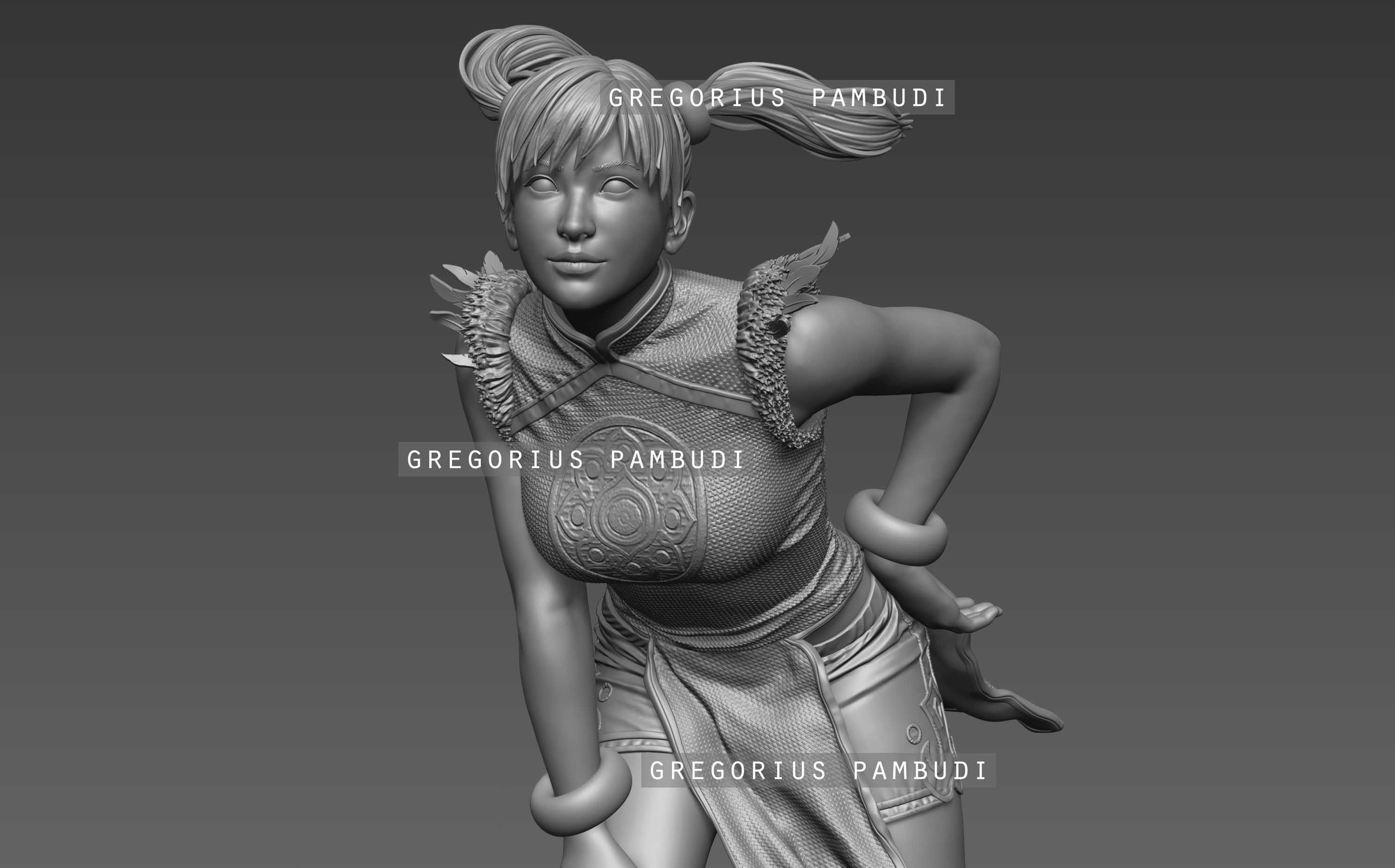 Ling Xiaoyu Tekken Fan Art Statue 3d Printable 3D print model_19