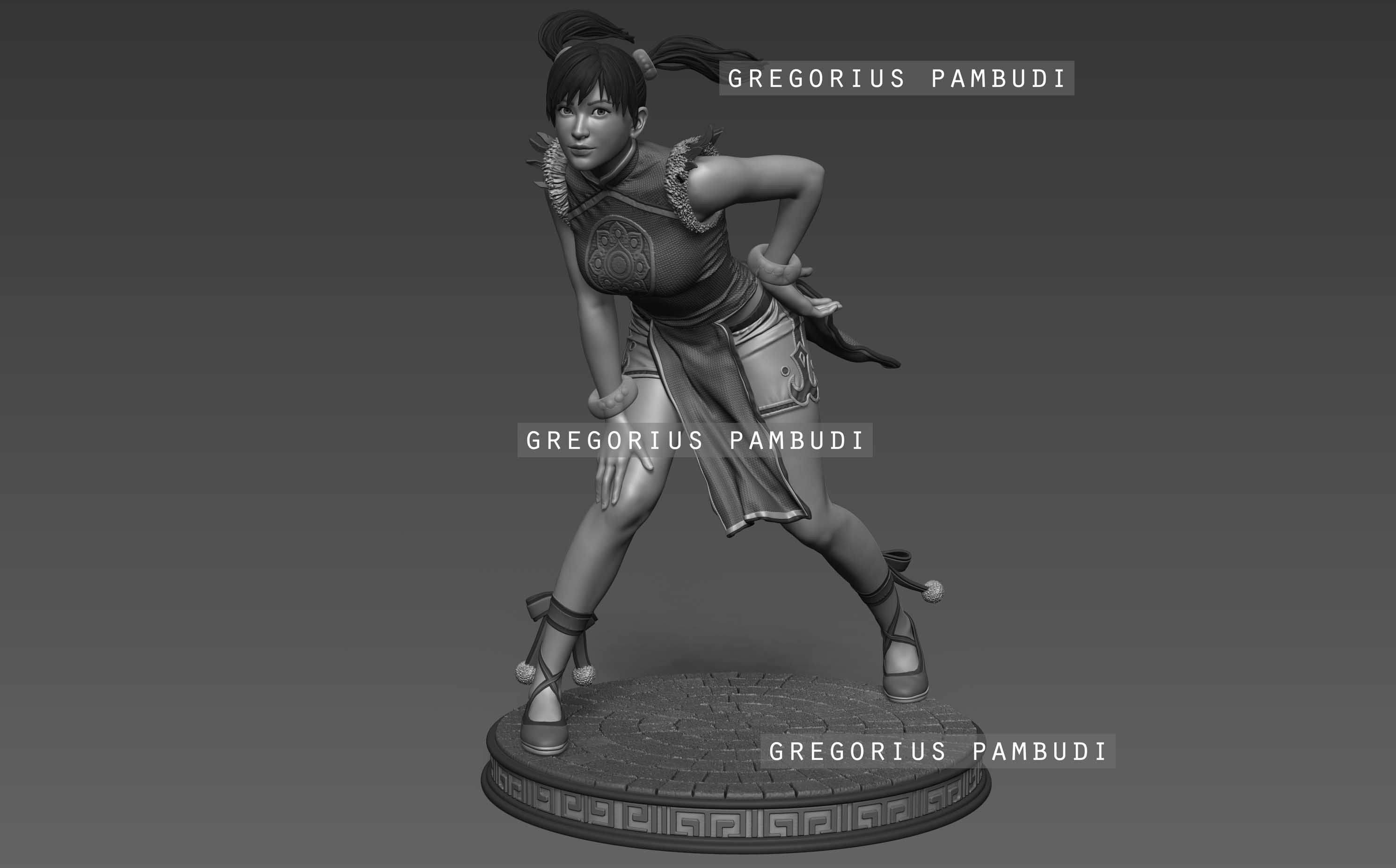 Ling Xiaoyu Tekken Fan Art Statue 3d Printable 3D print model_3
