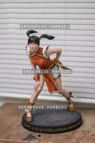 Ling Xiaoyu Tekken Fan Art Statue 3d Printable 3D print model