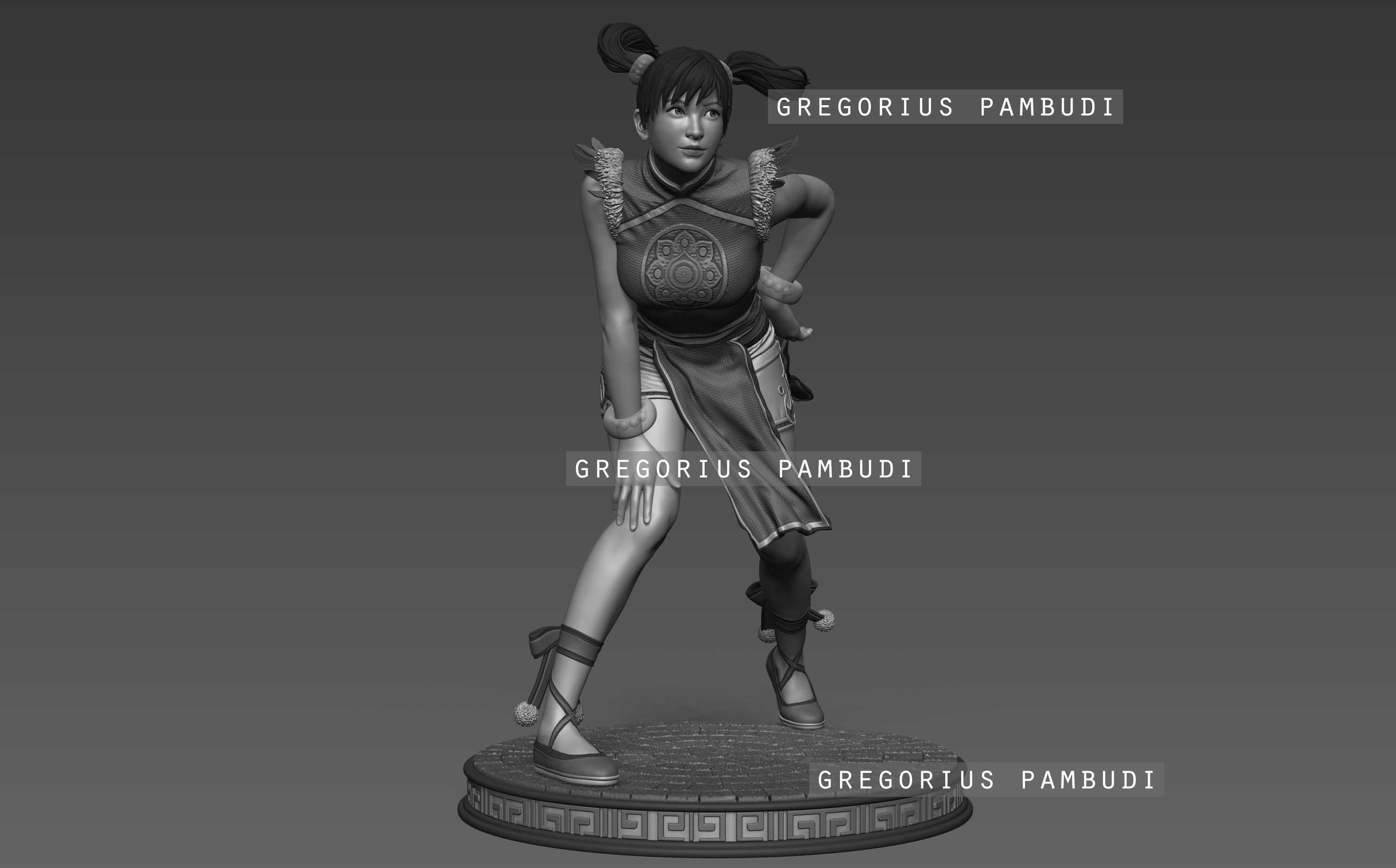 Ling Xiaoyu Tekken Fan Art Statue 3d Printable 3D print model_17