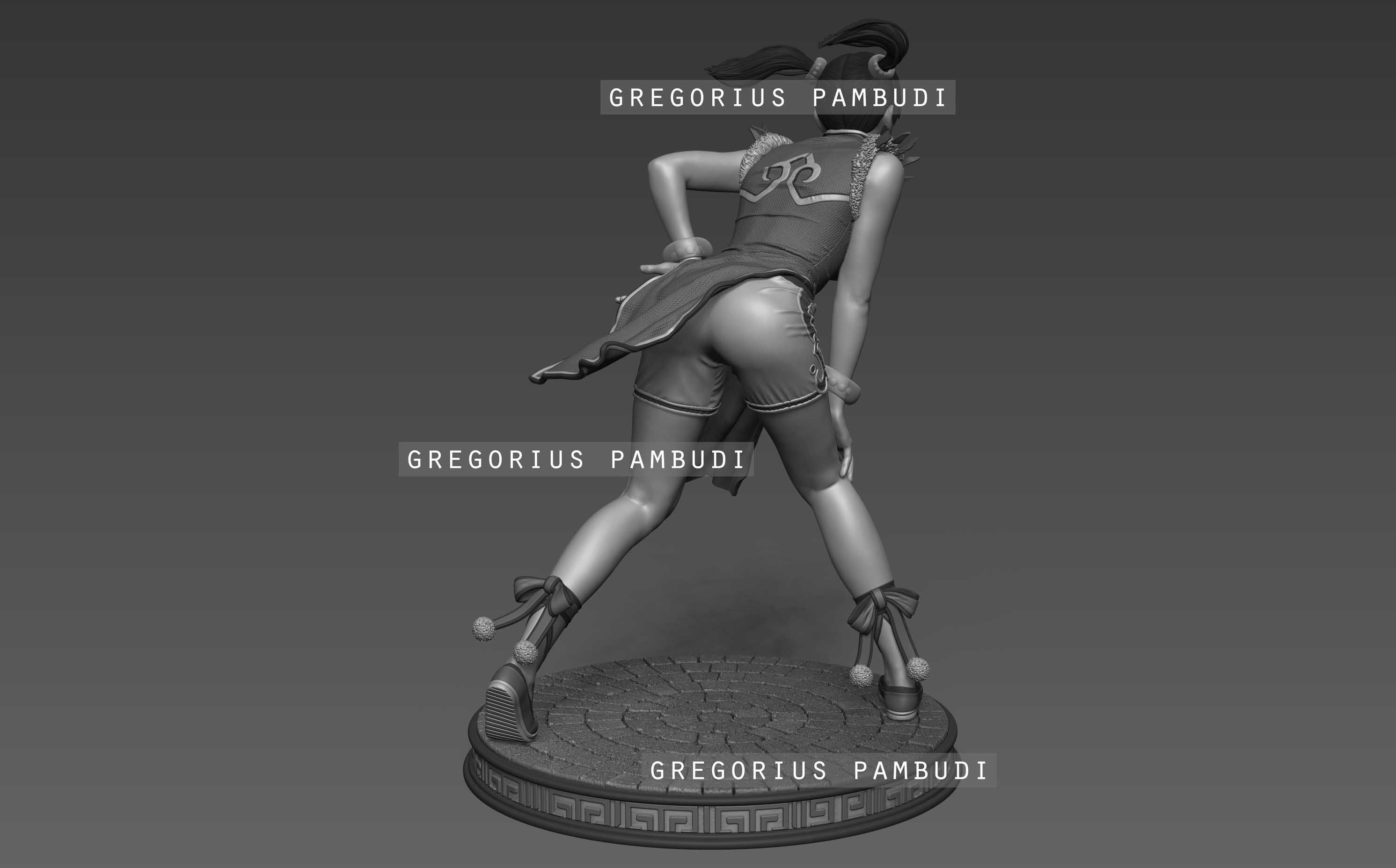 Ling Xiaoyu Tekken Fan Art Statue 3d Printable 3D print model_15
