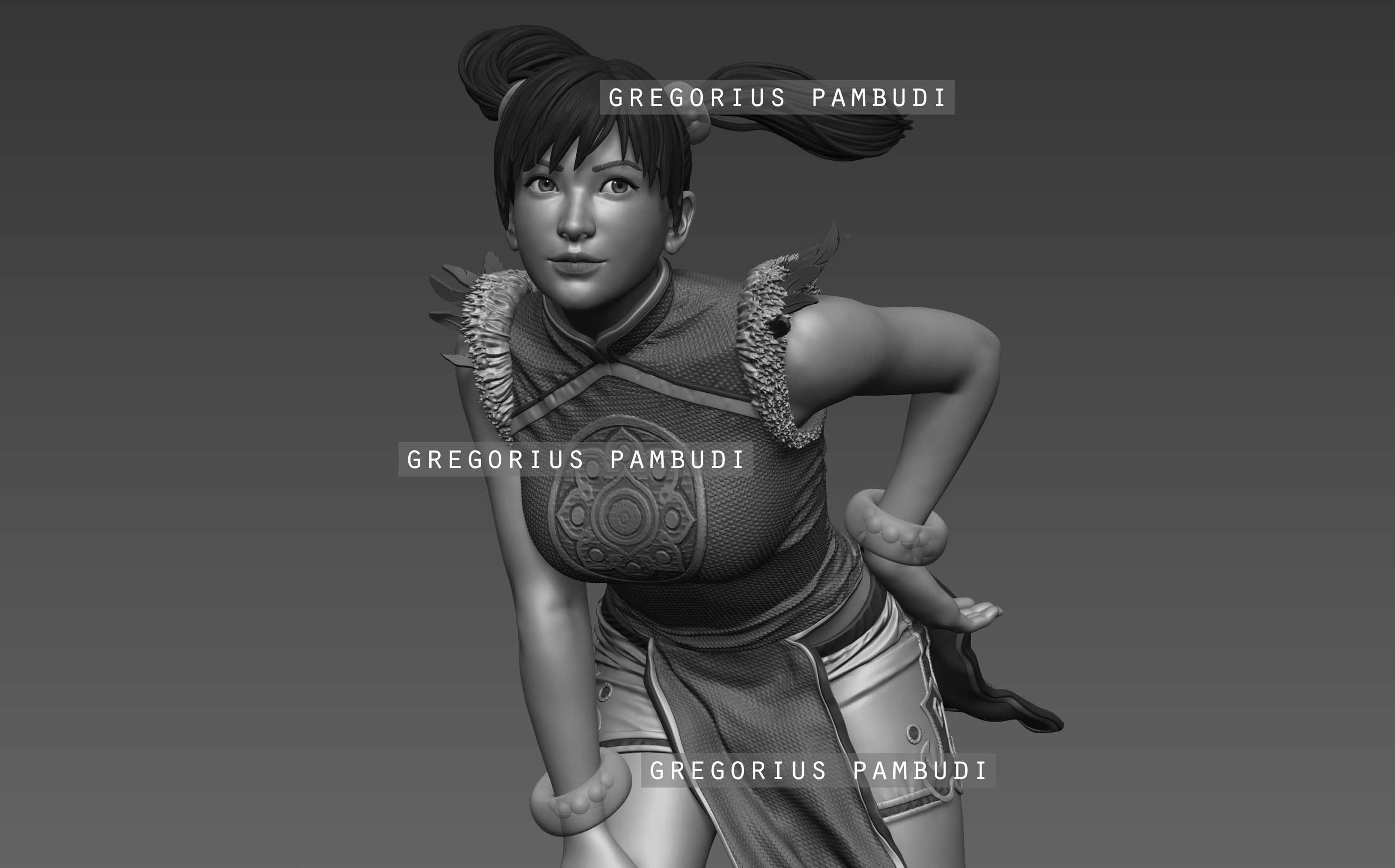 Ling Xiaoyu Tekken Fan Art Statue 3d Printable 3D print model_18