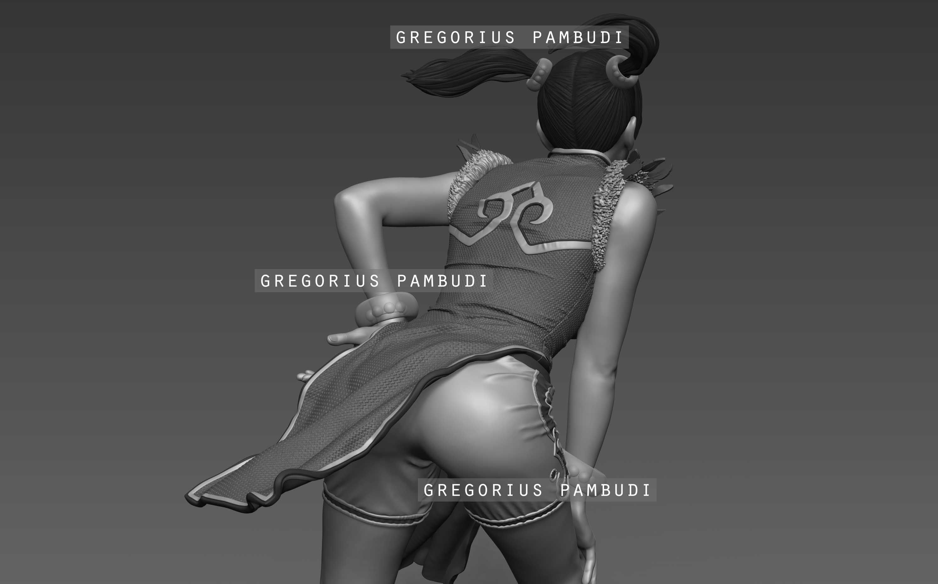 Ling Xiaoyu Tekken Fan Art Statue 3d Printable 3D print model_20