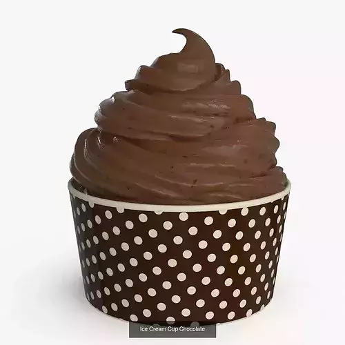 Ice Cream Cup Collection 3D Model Pack 7