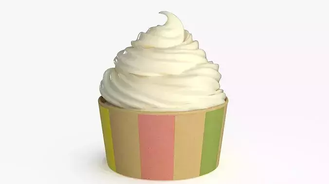 Ice Cream Cup Collection 3D Model Pack 4