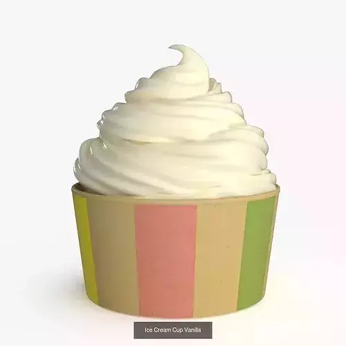 Ice Cream Cup Collection 3D Model Pack 3