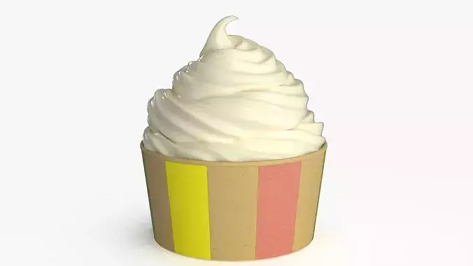 Ice Cream Cup Collection 3D Model Pack 2