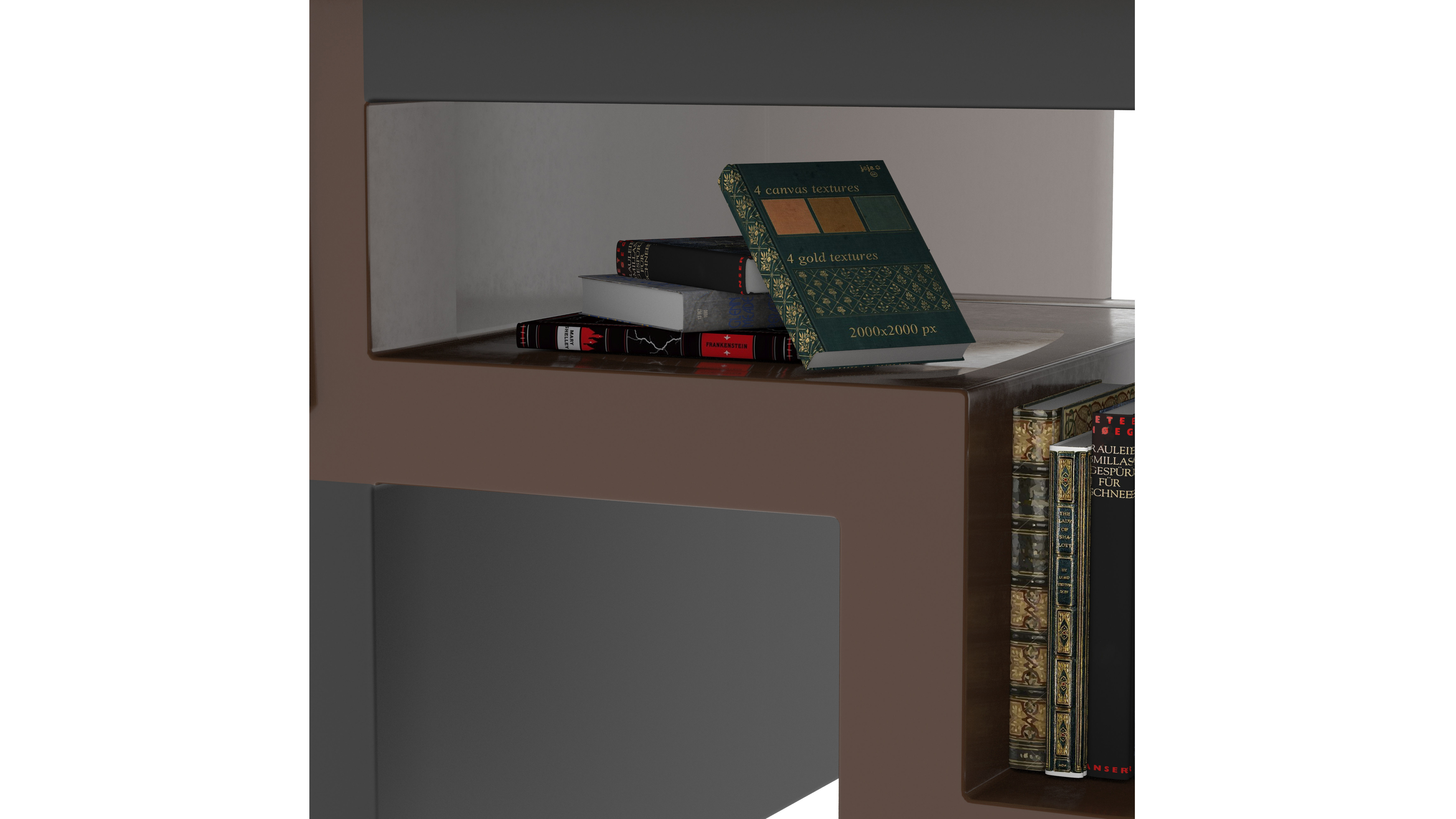 Office or library desk 3D model_1
