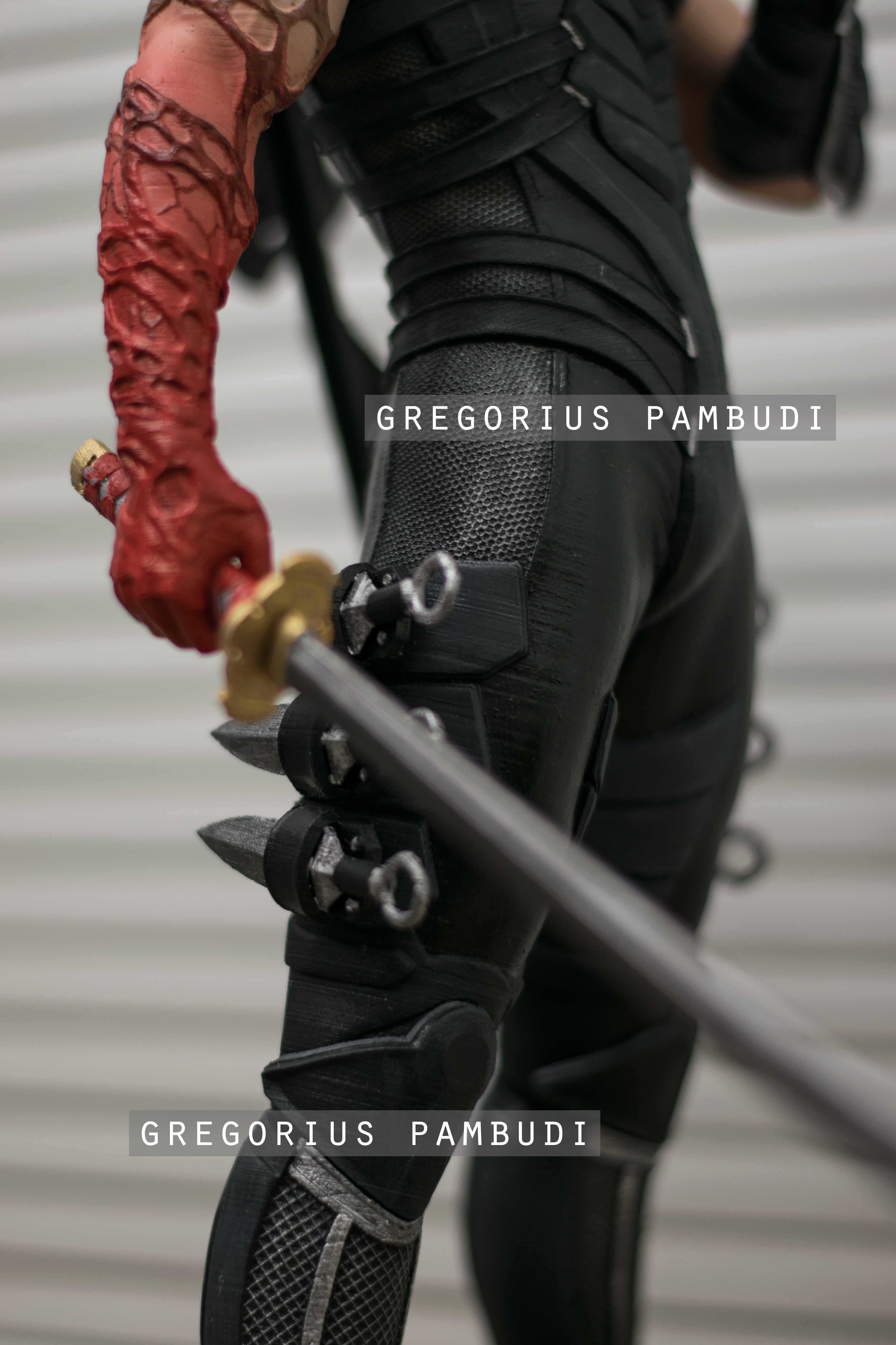 Ryu Hayabusa Ninja Gaiden Fan Art Statue 3d Printable 3D print model_12
