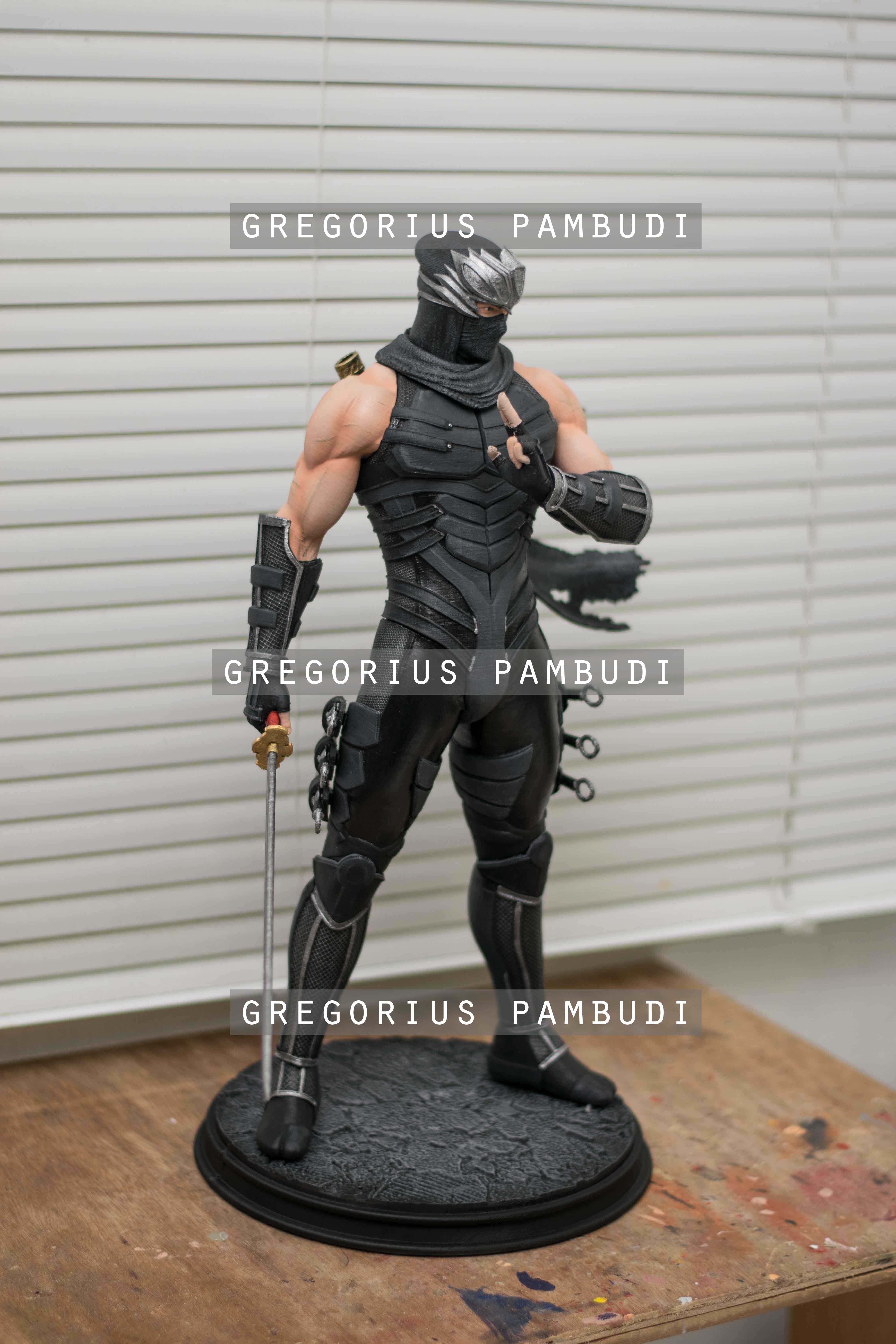 Ryu Hayabusa Ninja Gaiden Fan Art Statue 3d Printable 3D print model_5
