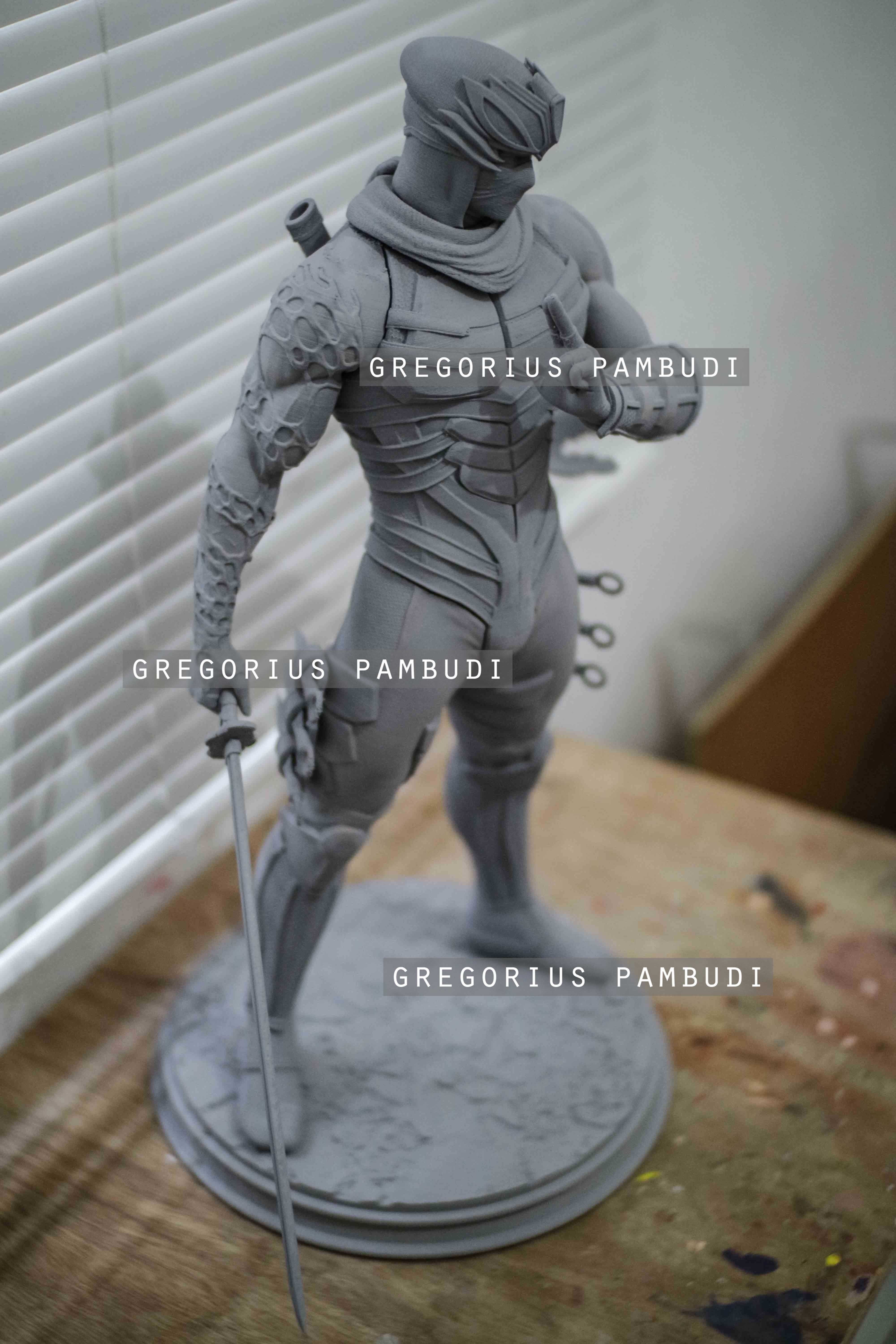 Ryu Hayabusa Ninja Gaiden Fan Art Statue 3d Printable 3D print model_29