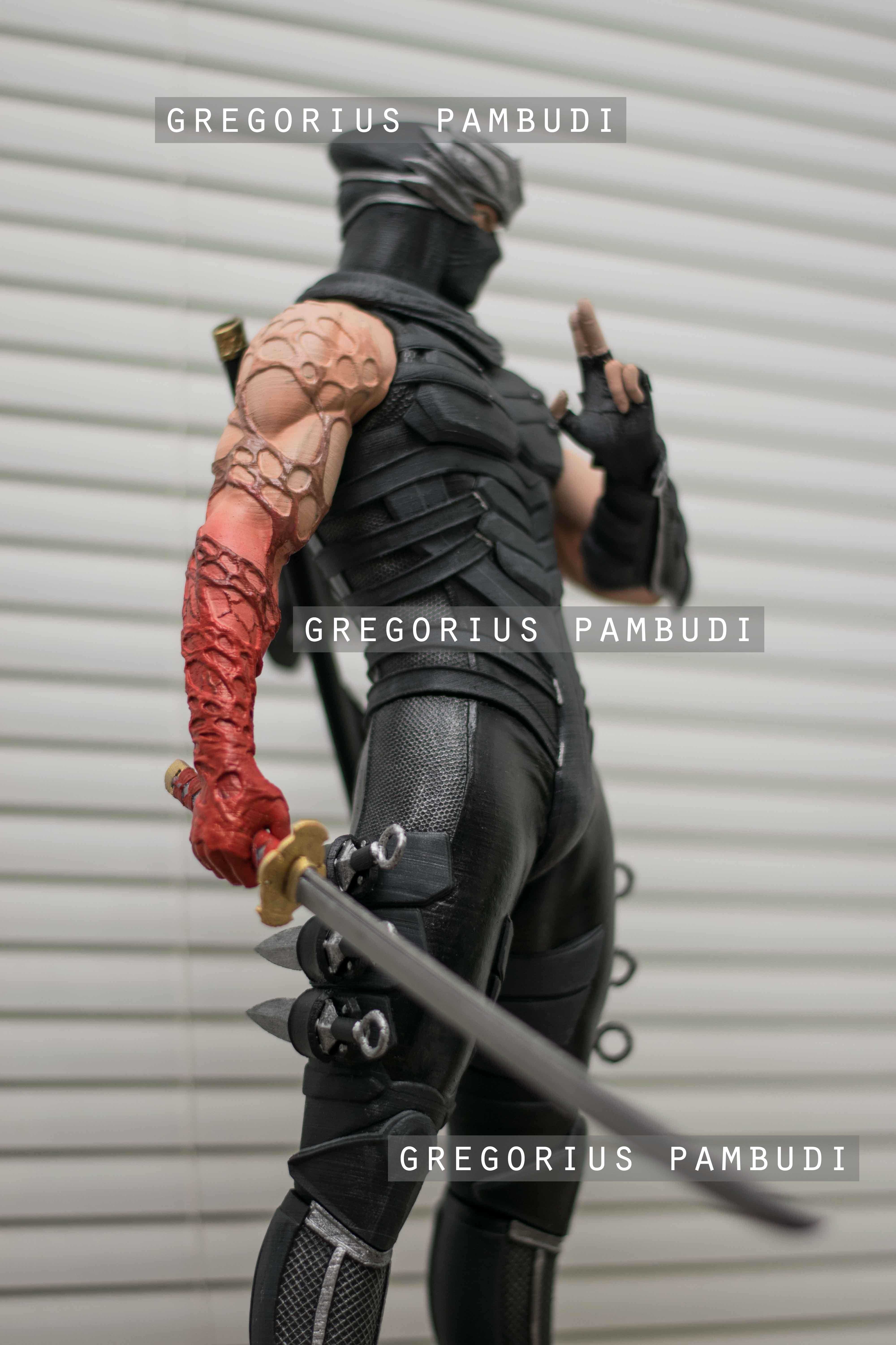 Ryu Hayabusa Ninja Gaiden Fan Art Statue 3d Printable 3D print model_10