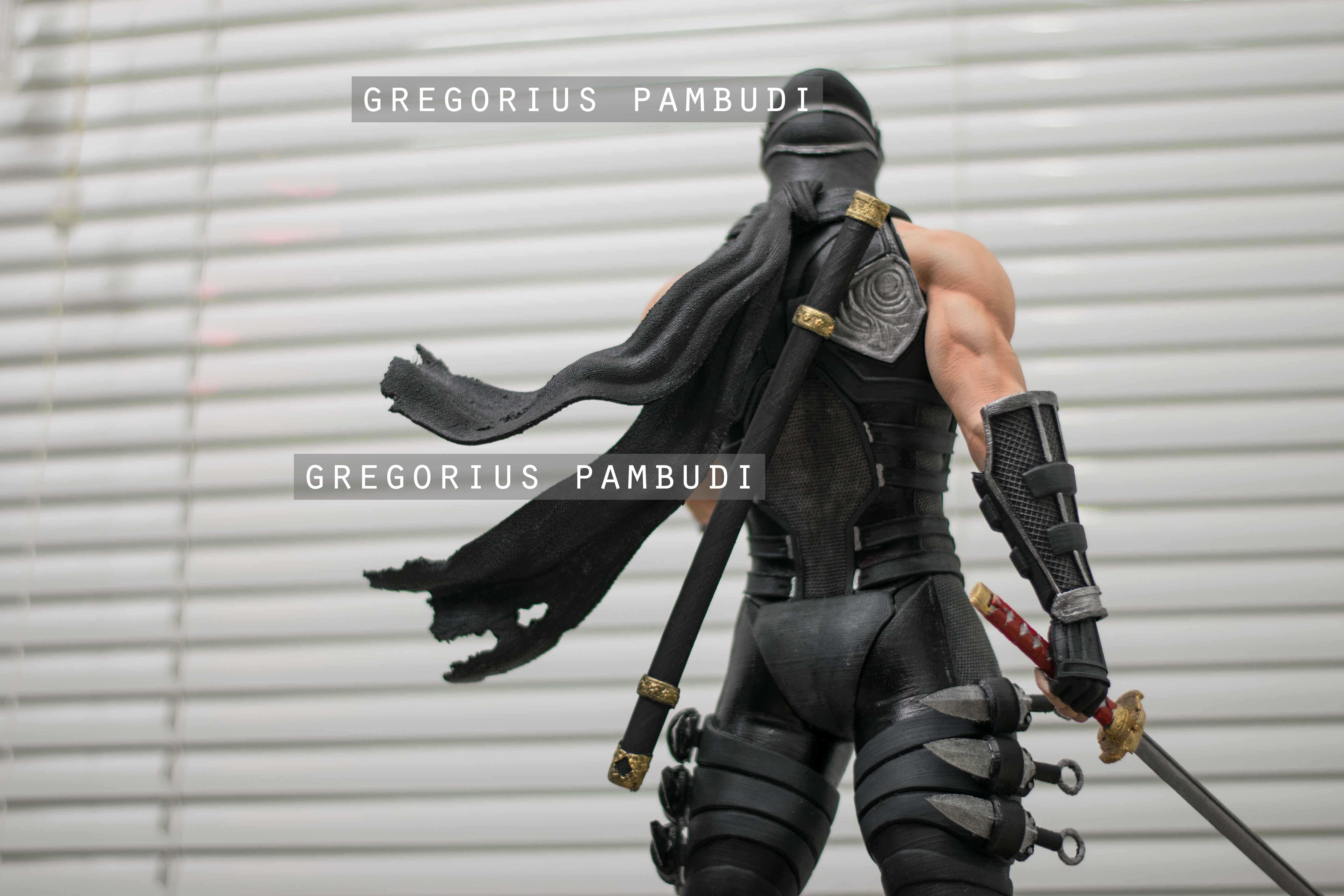 Ryu Hayabusa Ninja Gaiden Fan Art Statue 3d Printable 3D print model_7