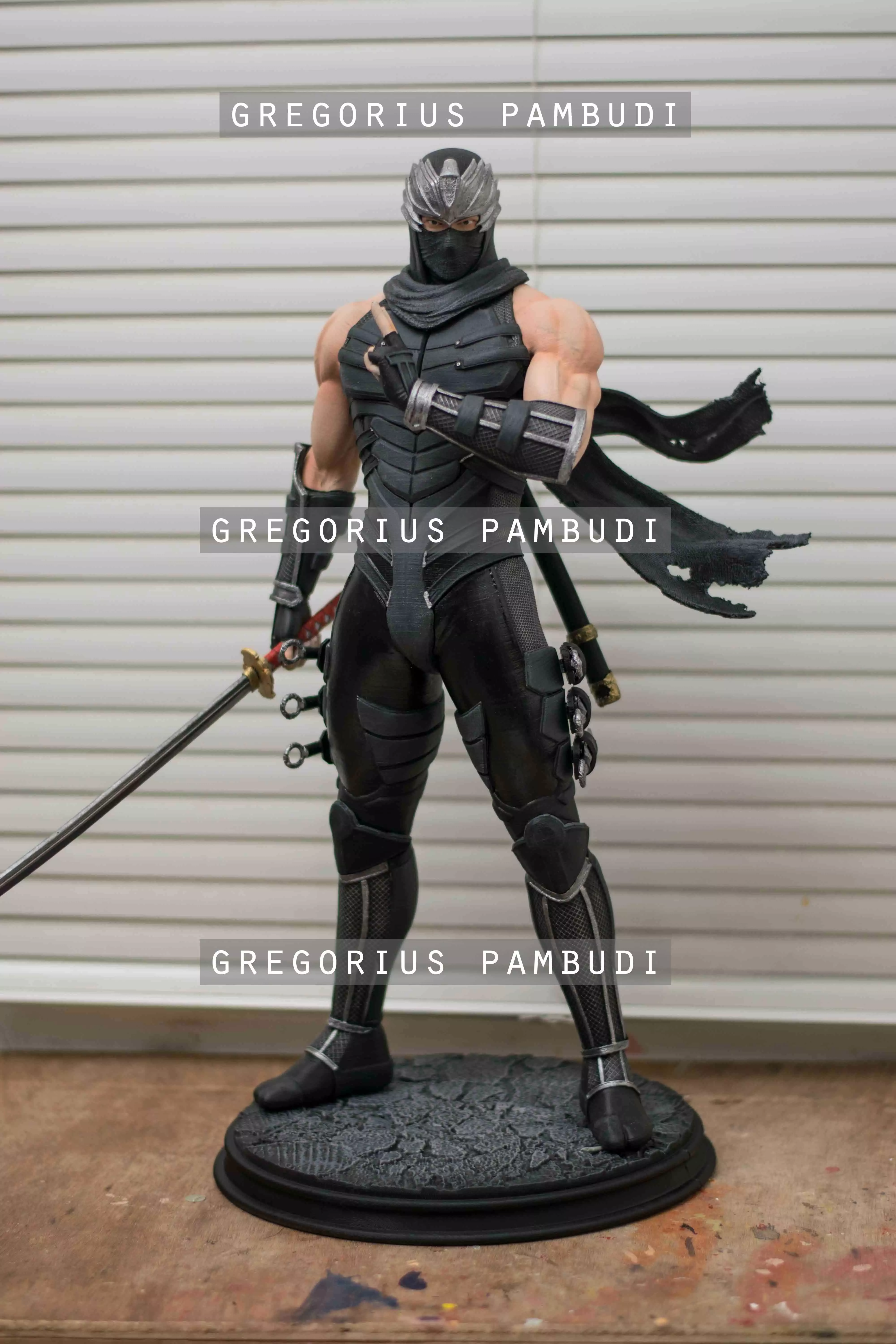 Ryu Hayabusa Ninja Gaiden Fan Art Statue 3d Printable 3D print model_0