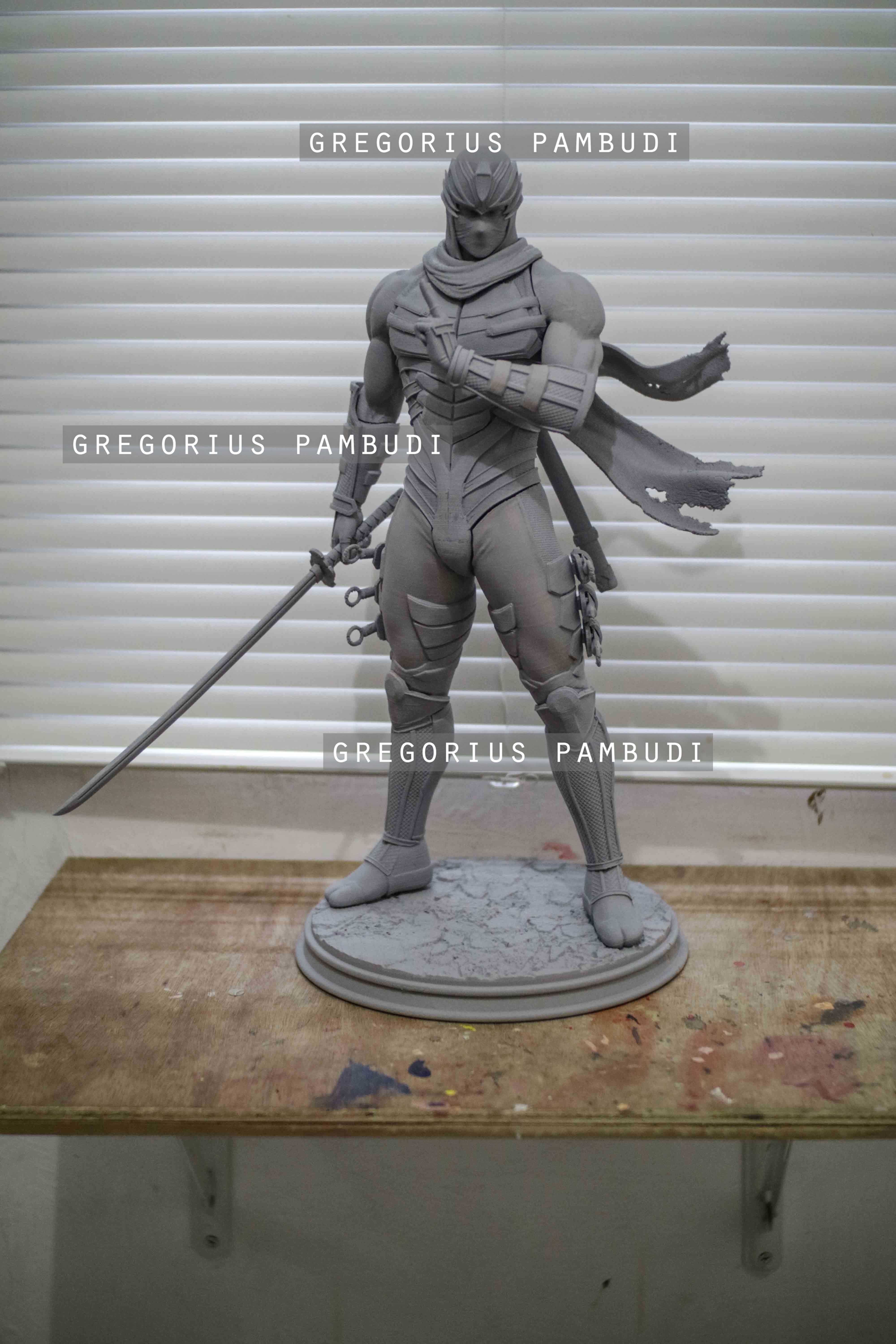 Ryu Hayabusa Ninja Gaiden Fan Art Statue 3d Printable 3D print model_27