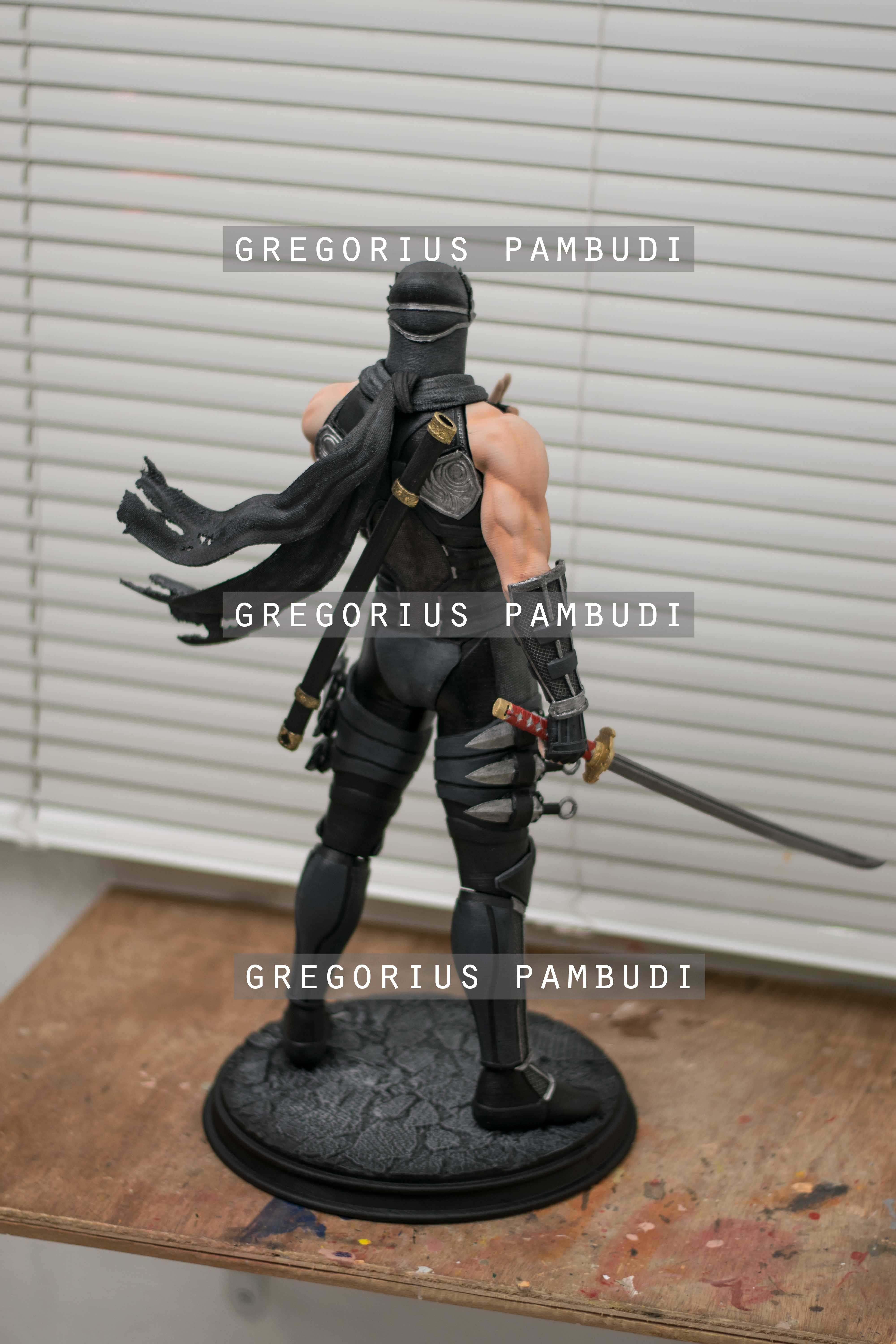 Ryu Hayabusa Ninja Gaiden Fan Art Statue 3d Printable 3D print model_6