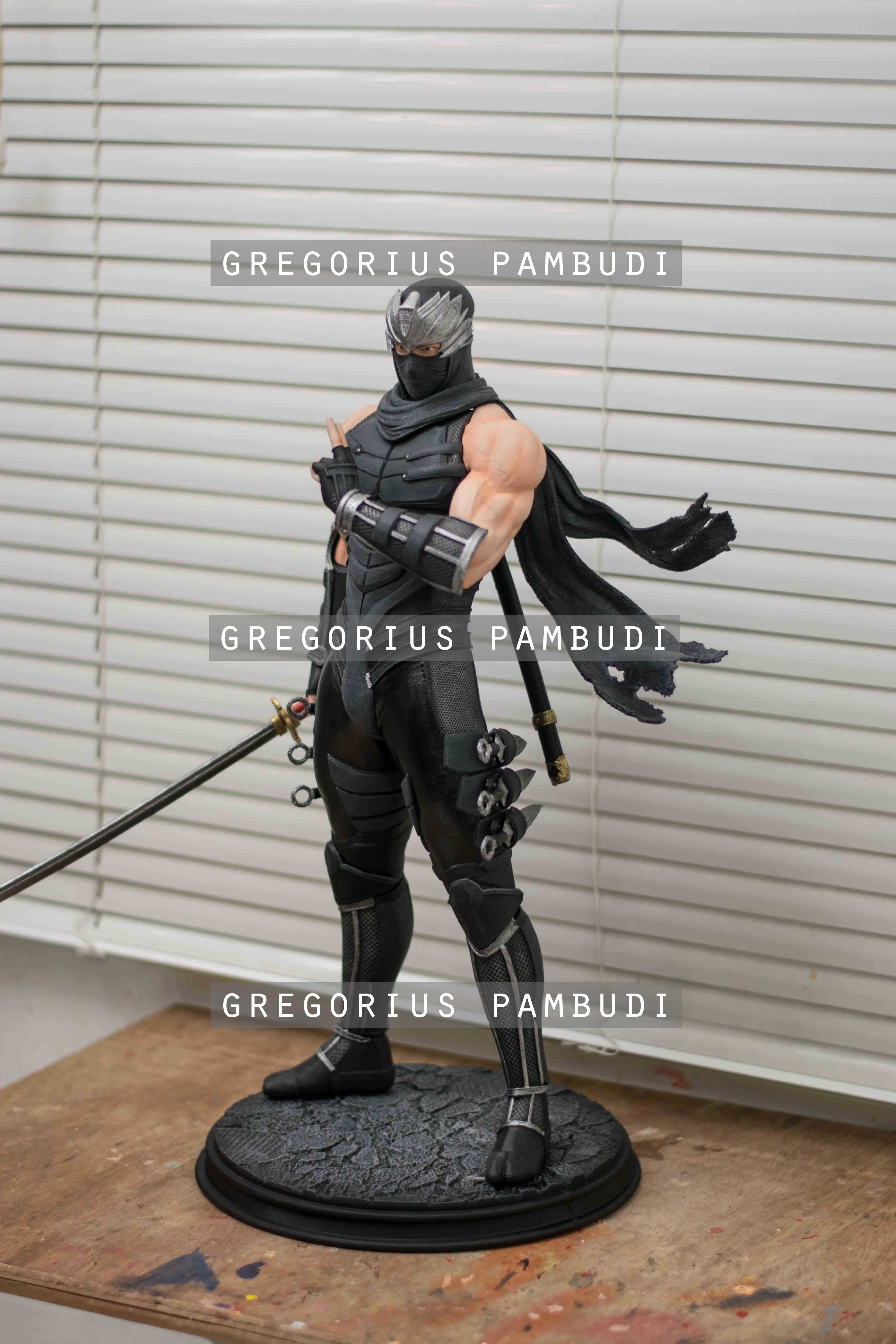 Ryu Hayabusa Ninja Gaiden Fan Art Statue 3d Printable 3D print model_4
