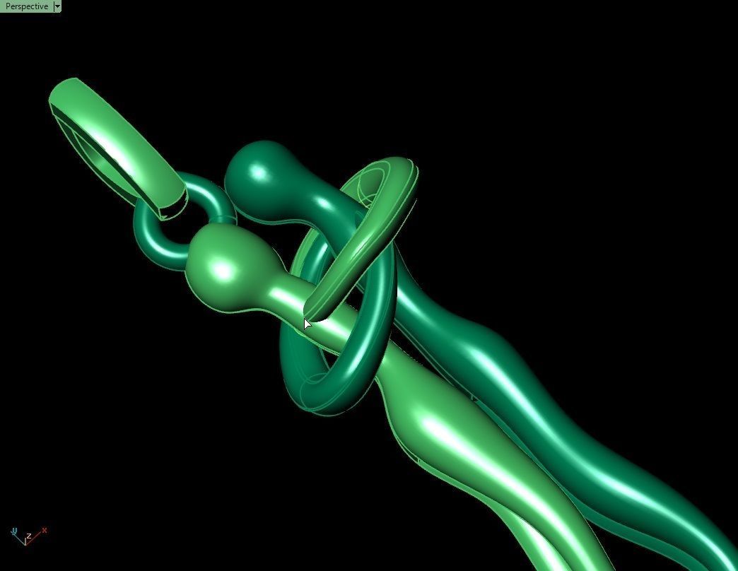 hug pendant 3D print model_10