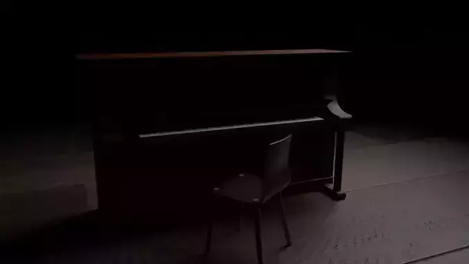 Piano Alone in deep dark
