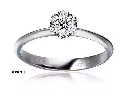 YD161 diamond flower ring
