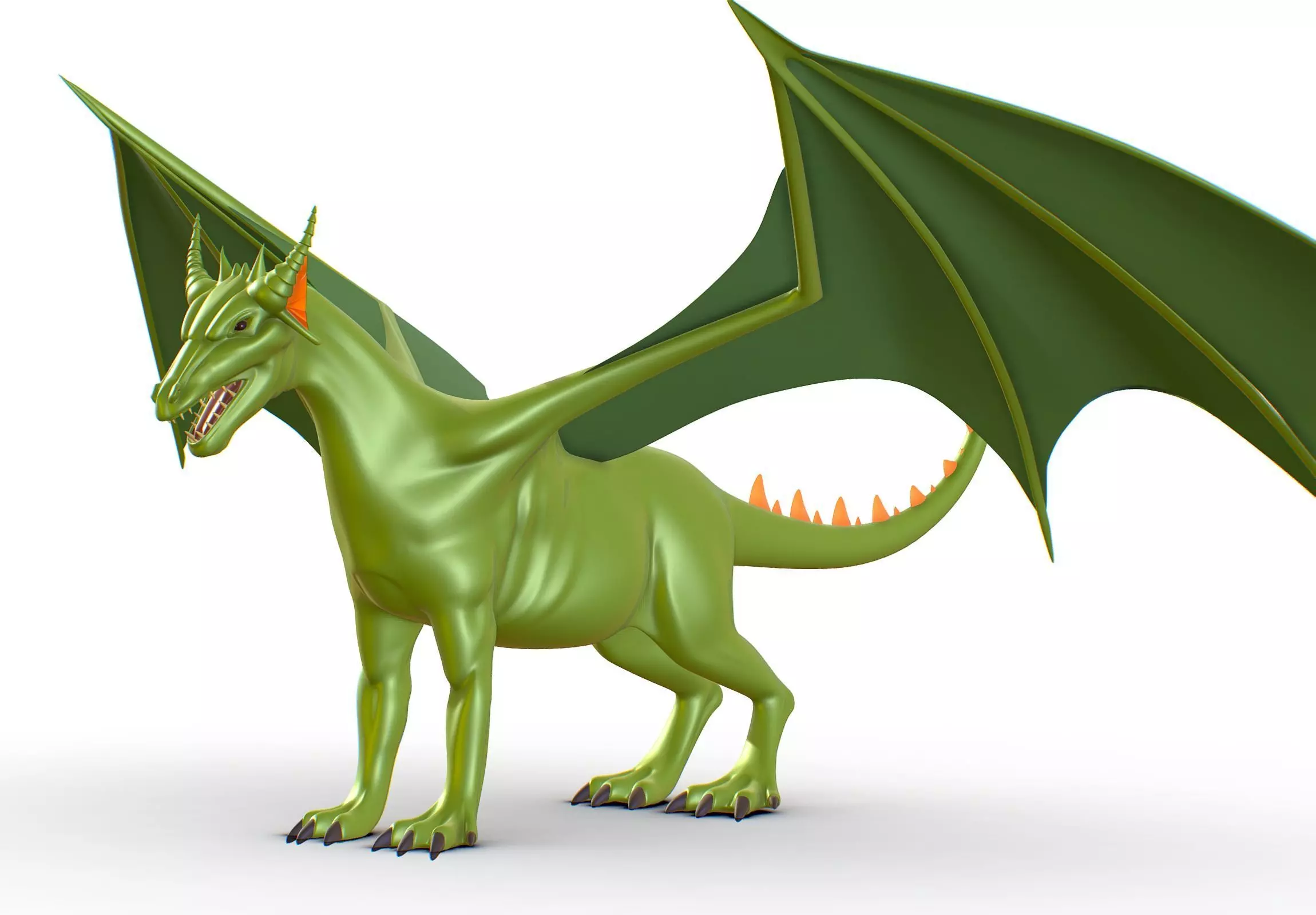 Flying Dragon - Mythical Lizard Reptile - Dinosaur Monster 3D model