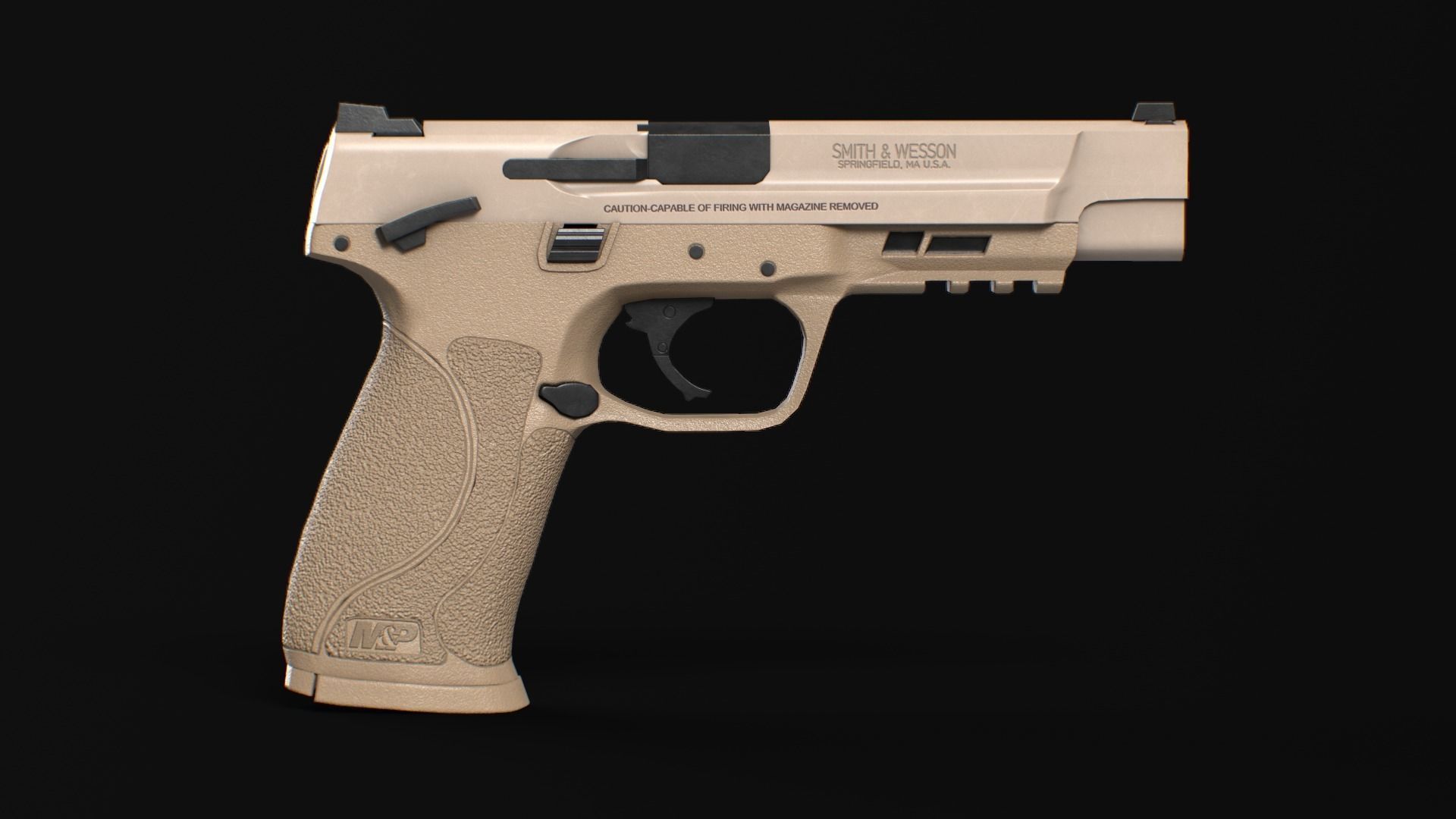 MP 40 Low-poly 3D model_1