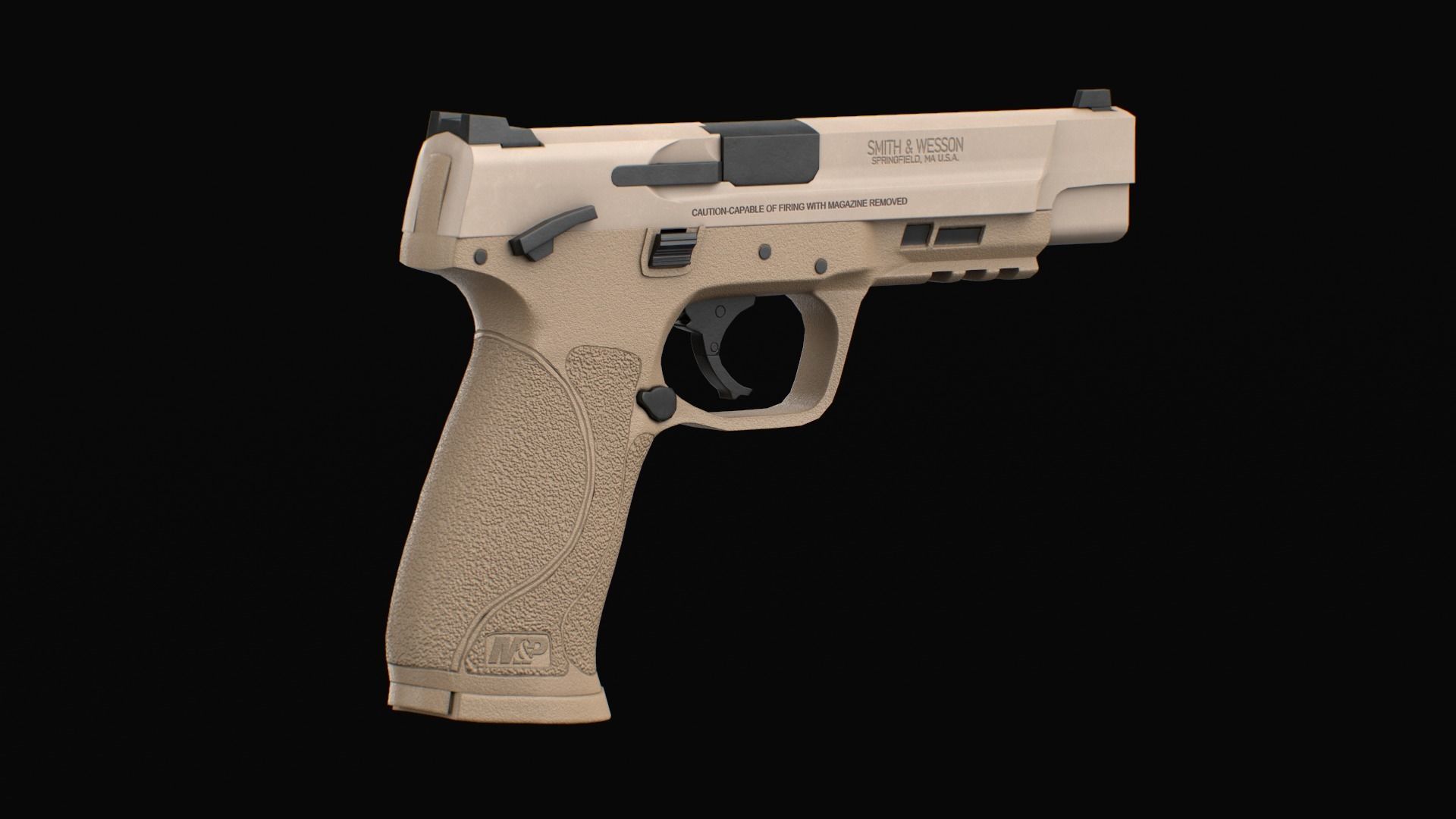 MP 40 Low-poly 3D model_5