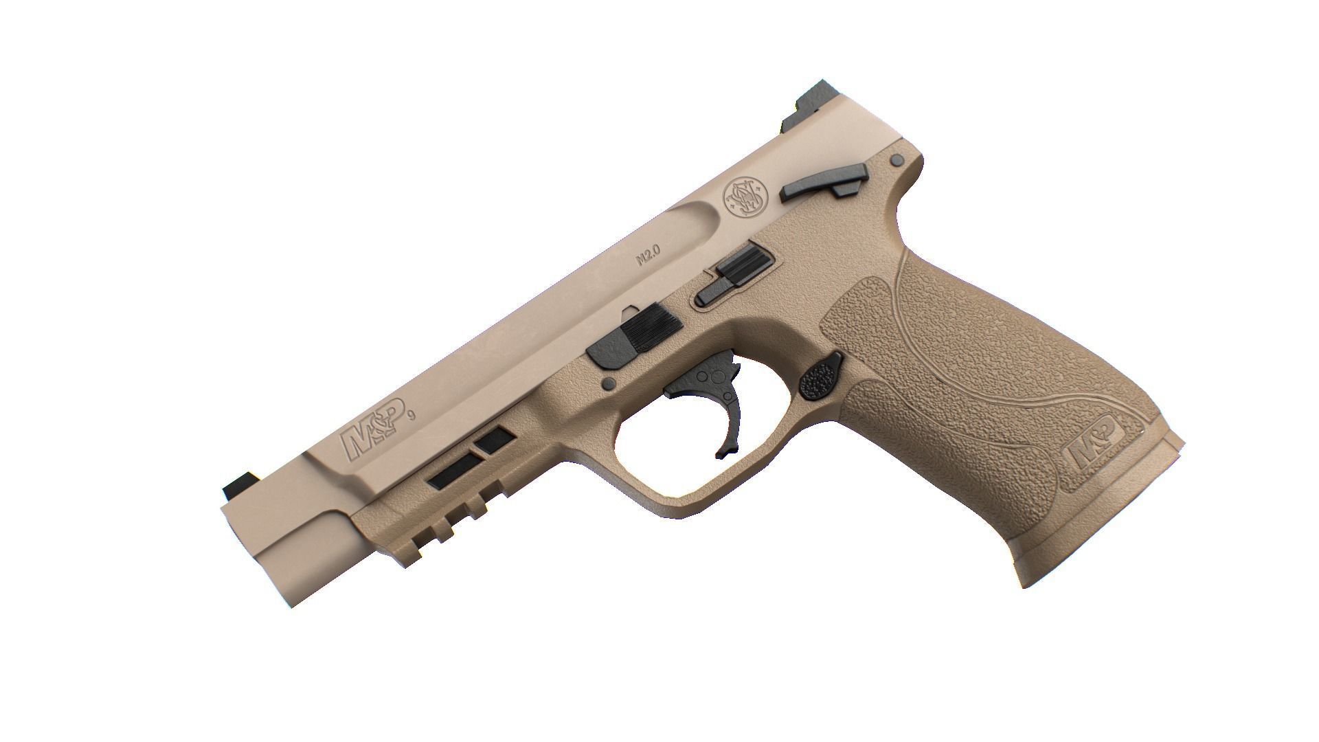 MP 40 Low-poly 3D model_4