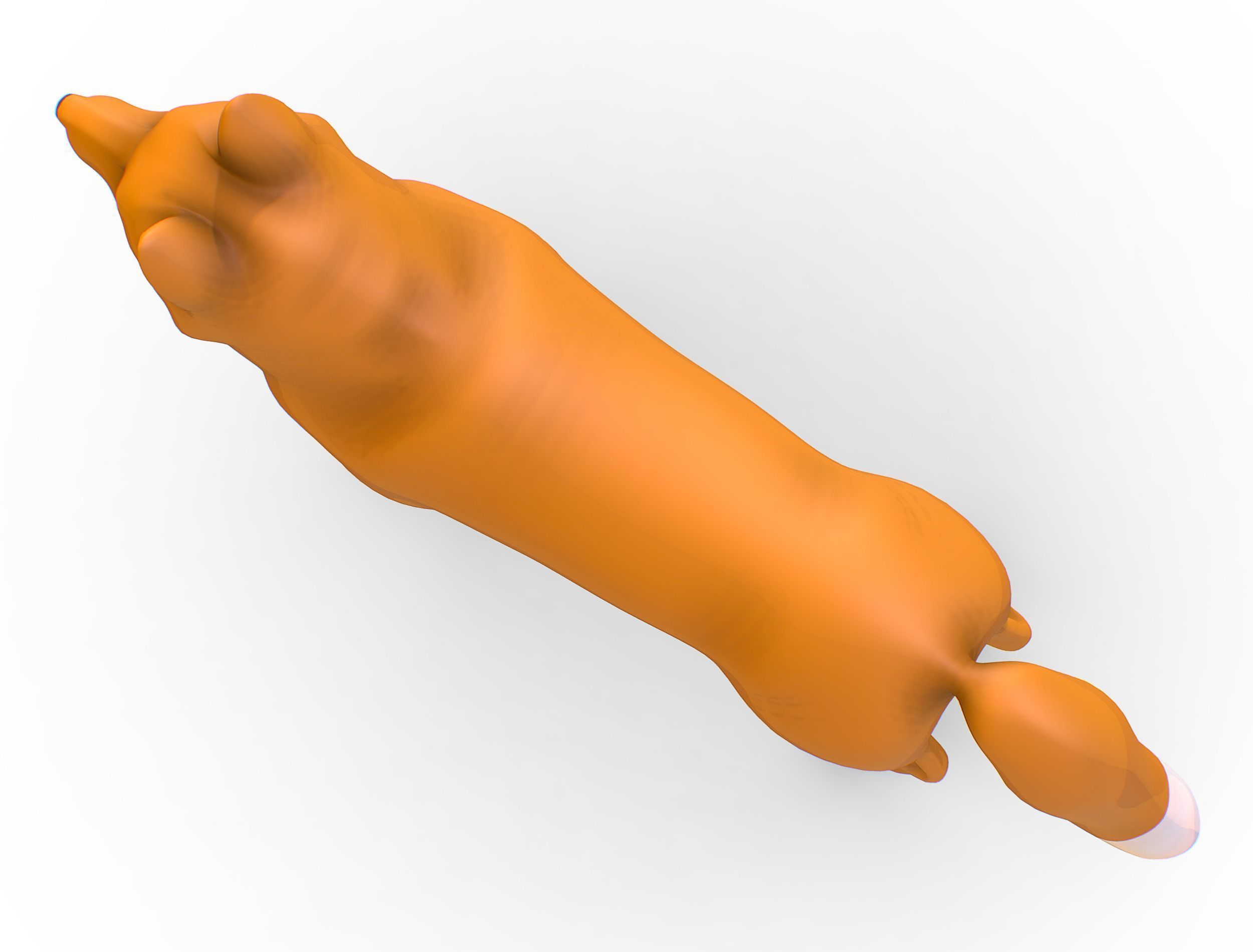 High Poly Model Beautiful Red Fox Low-poly 3D model_22