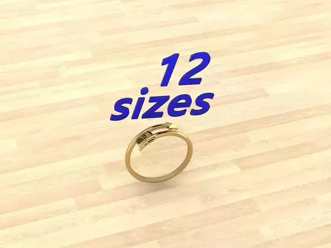 Twisting arrow ring - 12 sizes