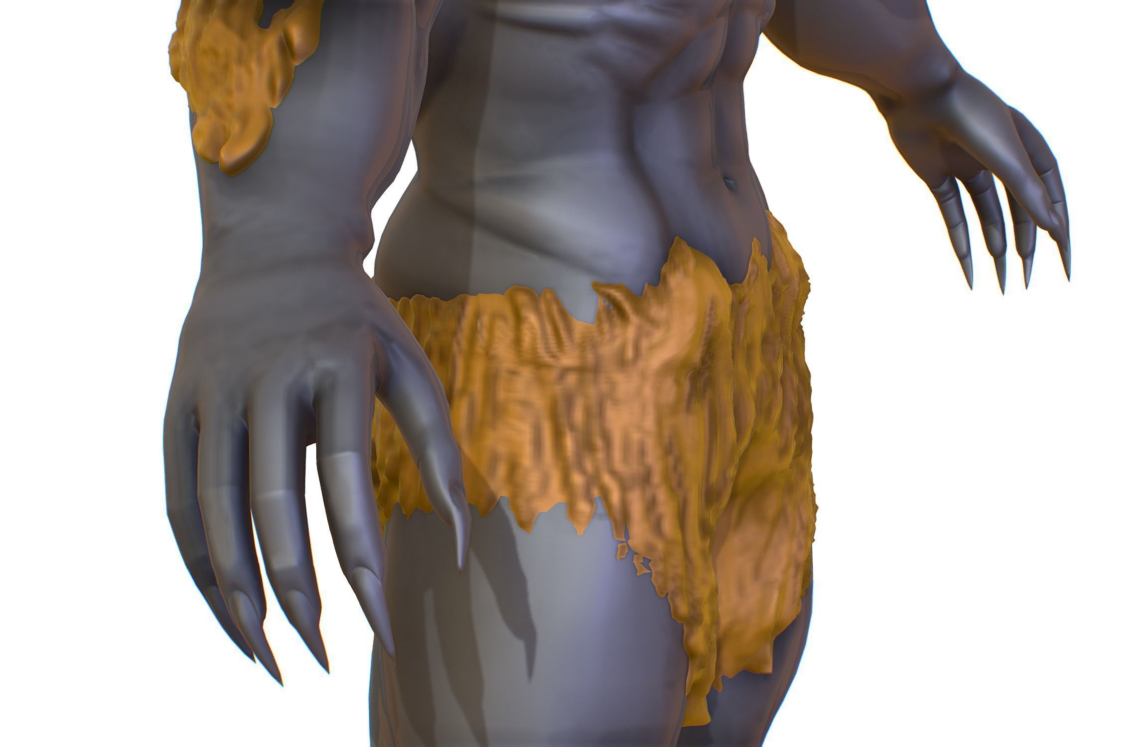 High Poly Creature Minotaur Monster 3D model_15