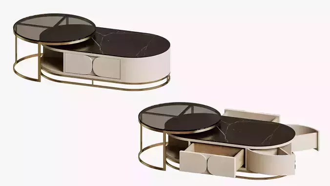 Coffee table with charging socket ANZ