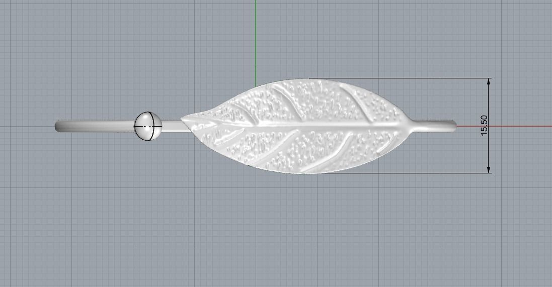 Leaf bracelet 630 3D print model_4