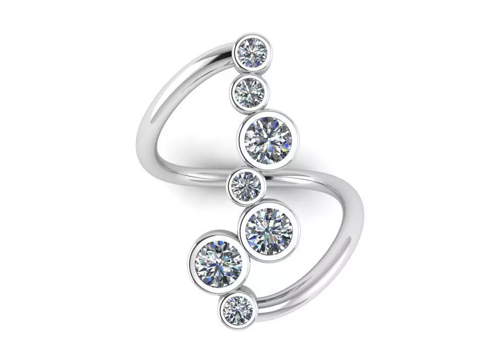 Fashion ring 631 3D print model
