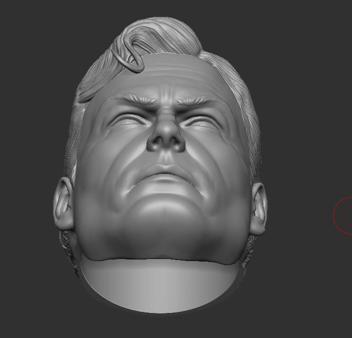 Alex Ross Superman - Headsculpt for Action Figures 3D print model_5