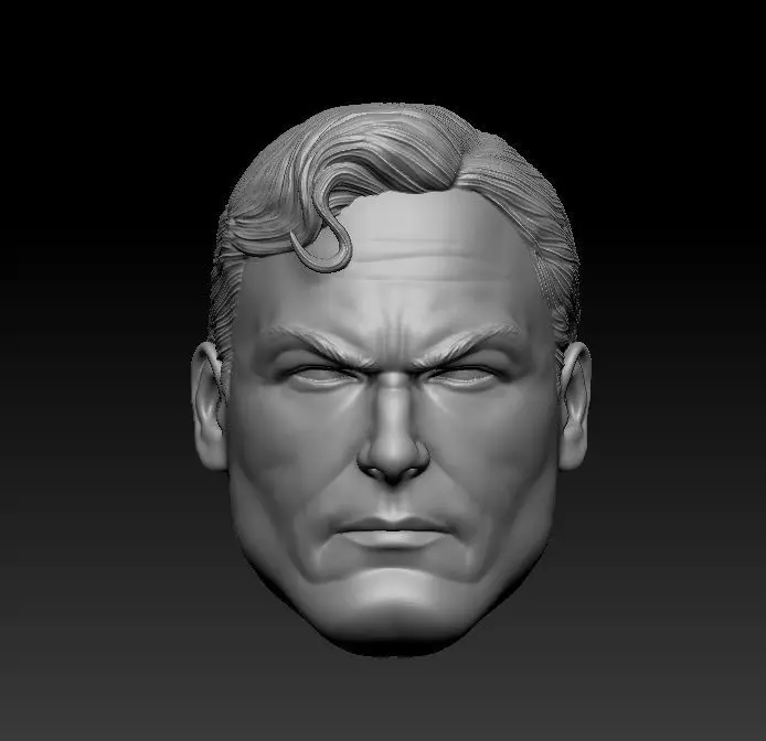 Alex Ross Superman - Headsculpt for Action Figures 3D print model_0
