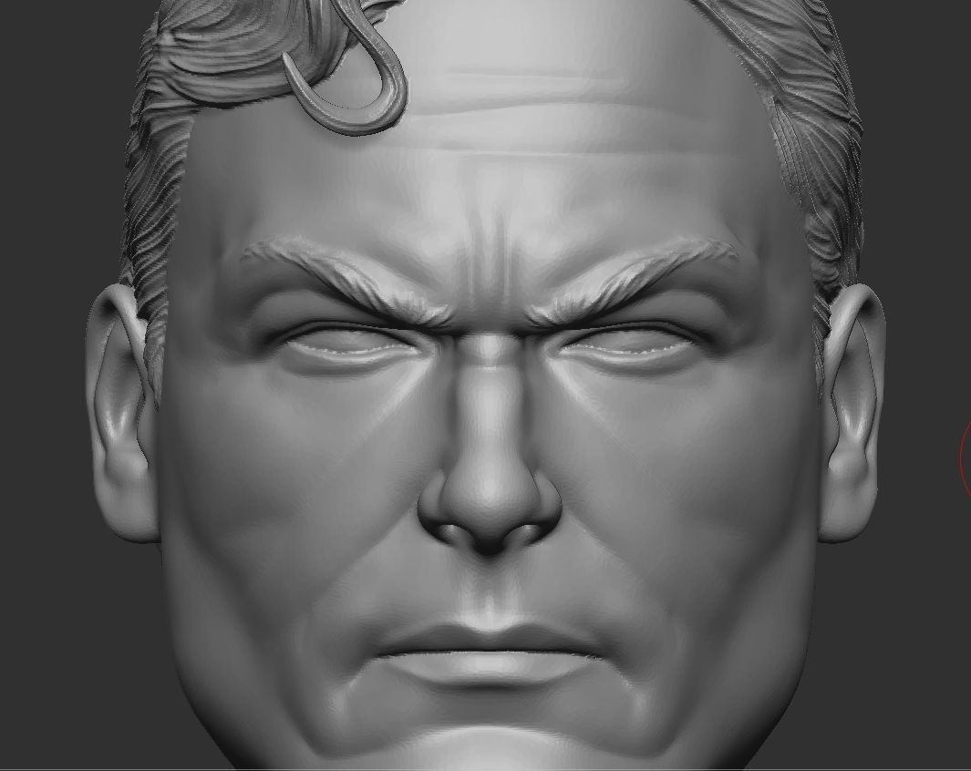 Alex Ross Superman - Headsculpt for Action Figures 3D print model_7