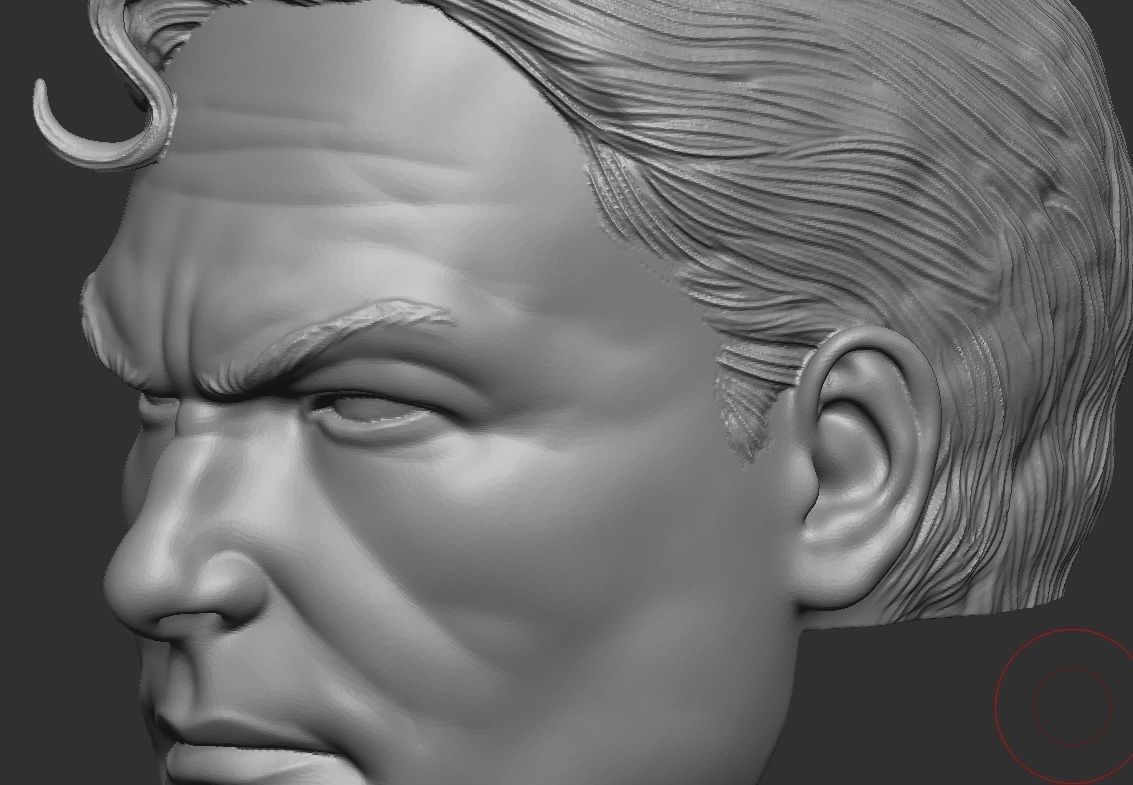 Alex Ross Superman - Headsculpt for Action Figures 3D print model_8