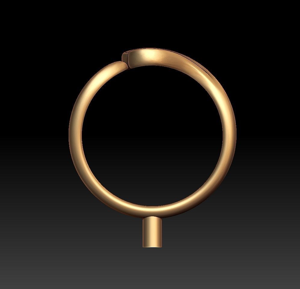 Heart Ring 3D print model_9