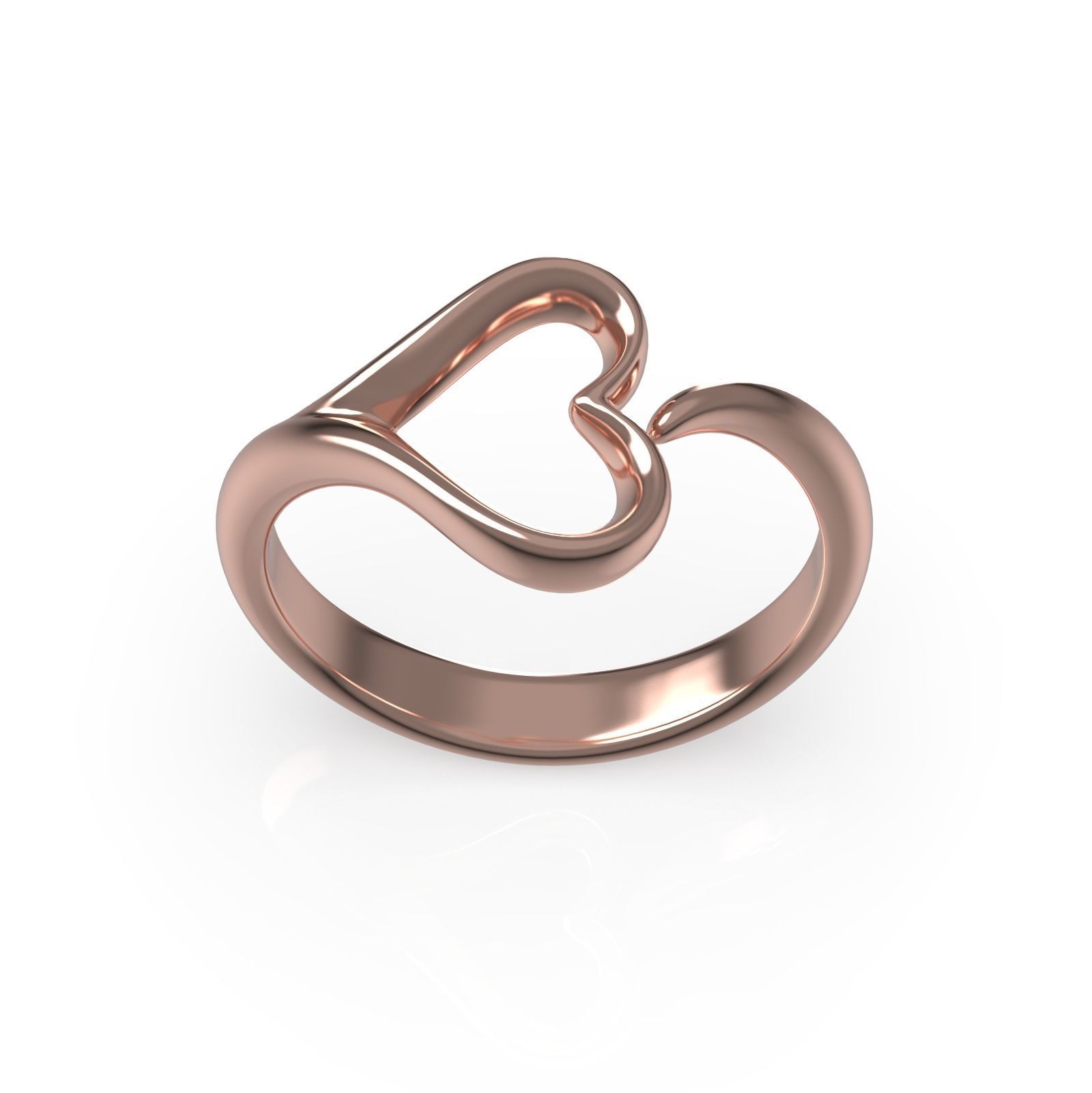 Heart Ring 3D print model_2