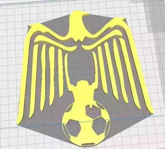 LOGO EAGLE RAJA CASABLANCA 3D print model