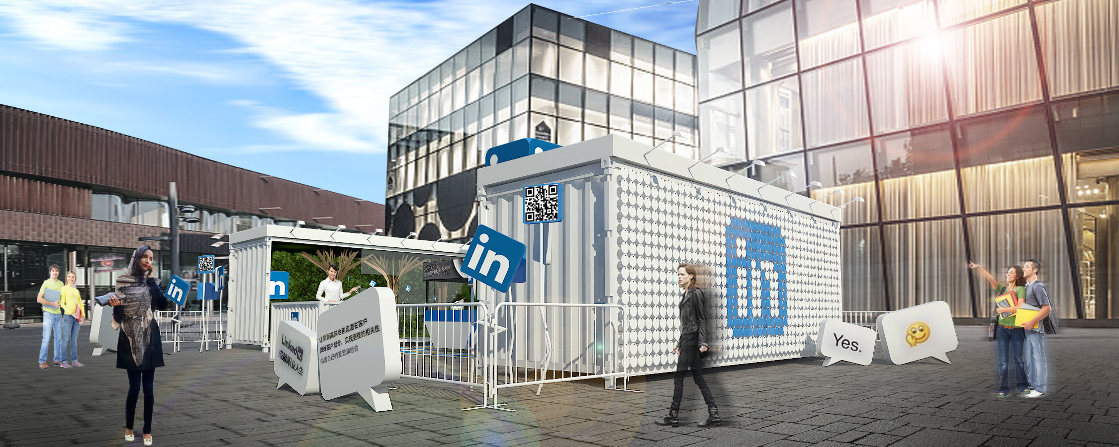 container booth 3D model_1