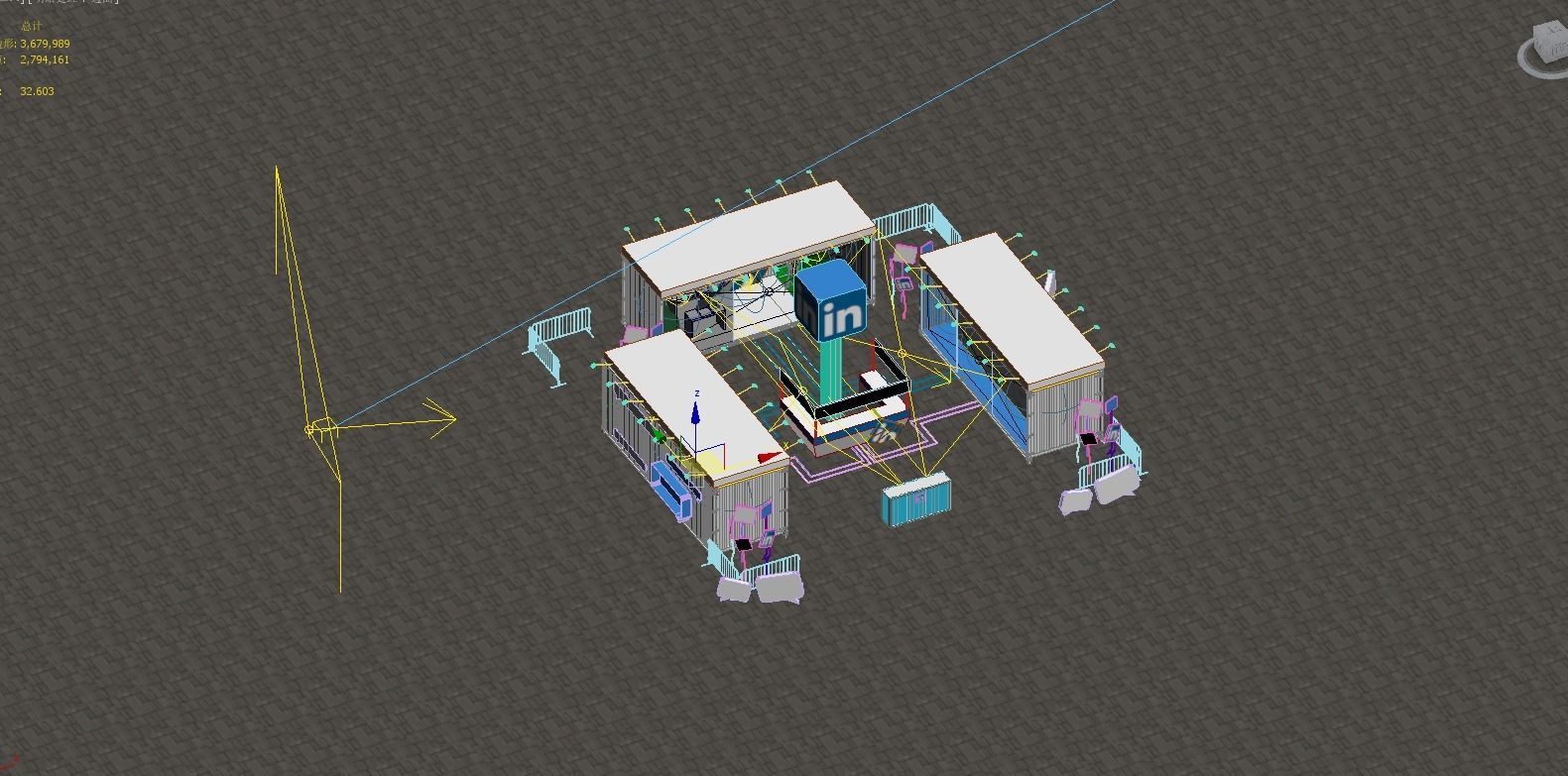 container booth 3D model_12